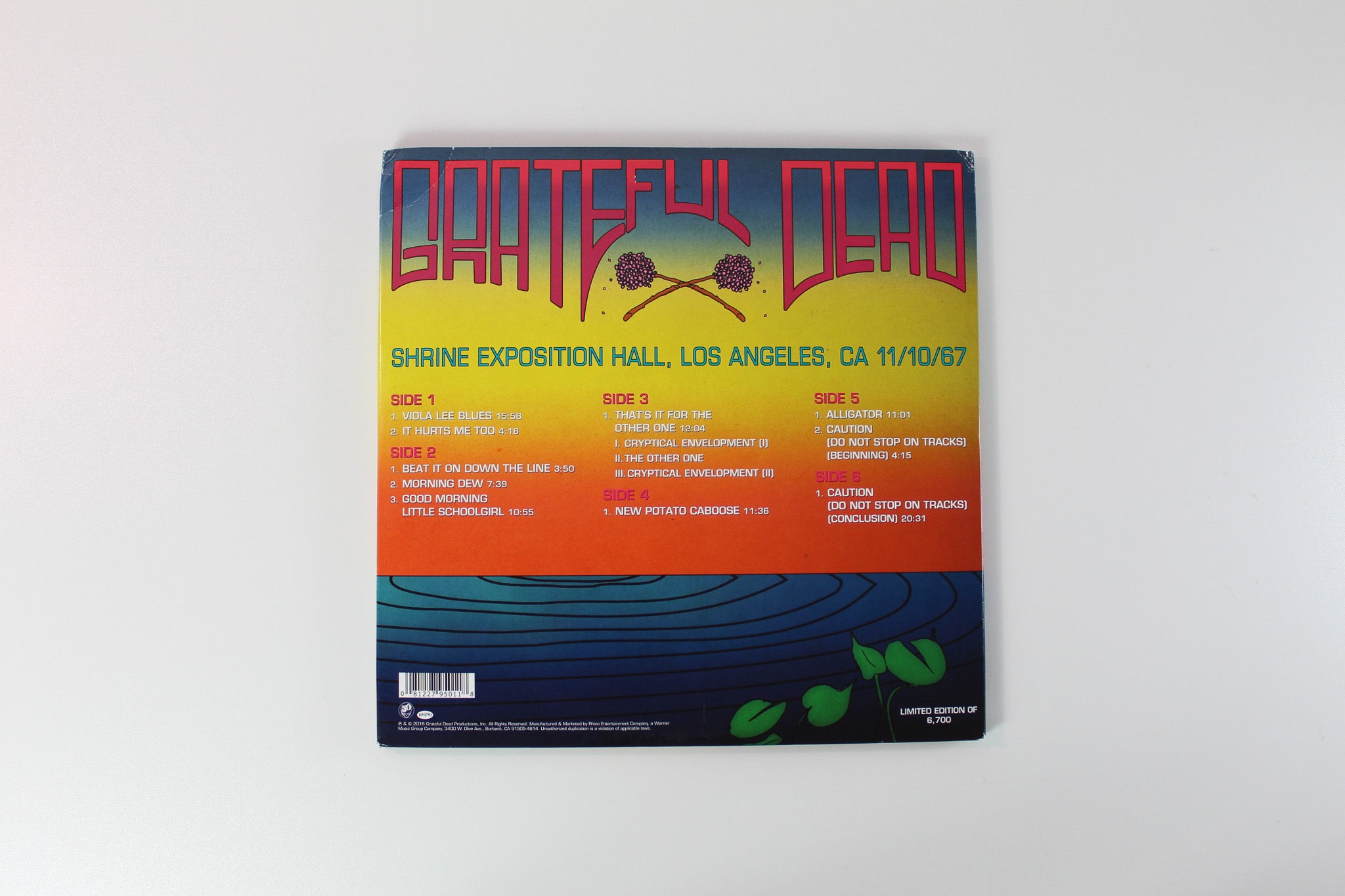 The Grateful Dead - Shrine Exposition Hall, Los Angeles, CA 11/10/1967 on Rhino Ltd 180 Gram