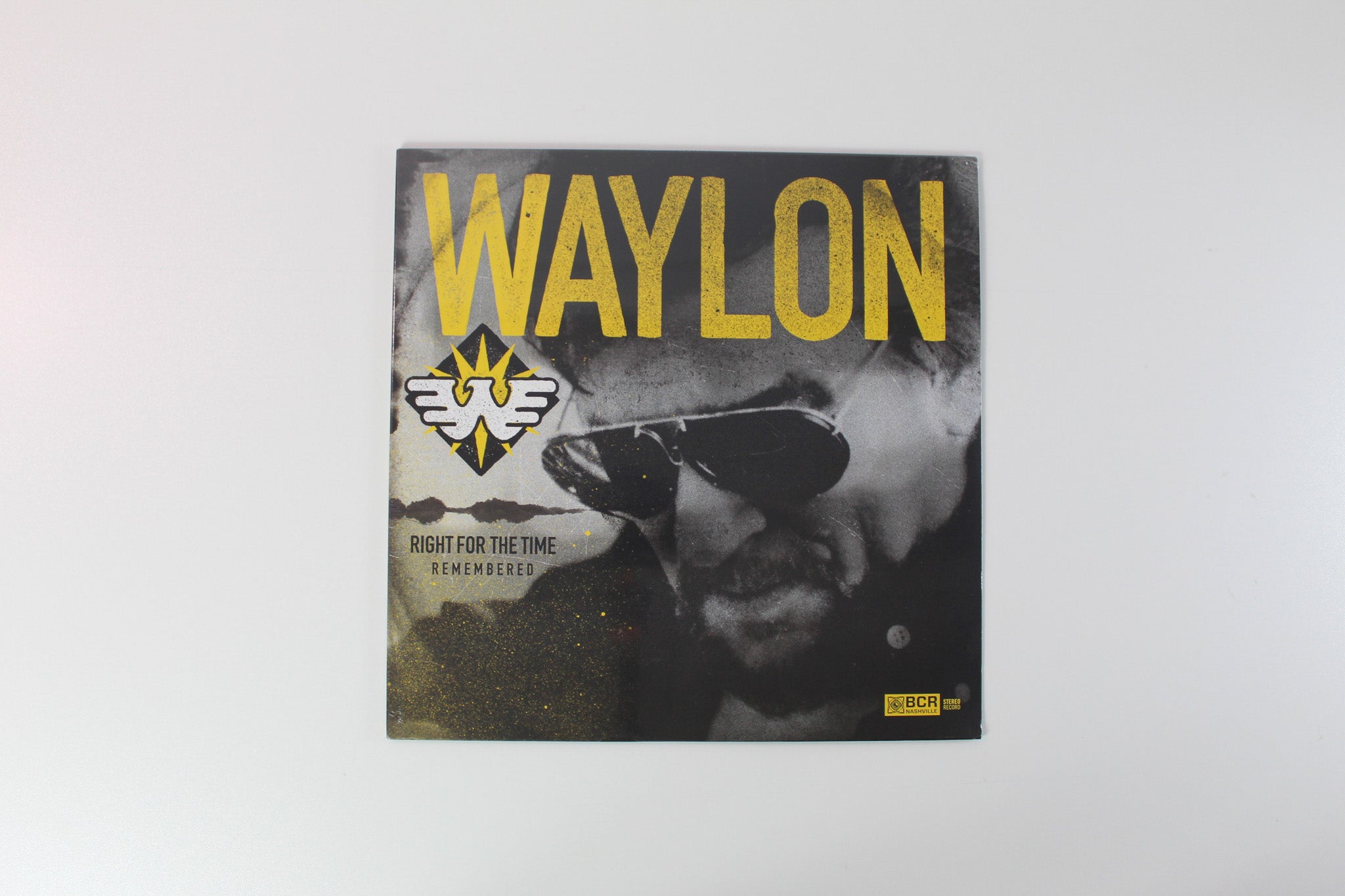 Waylon Jennings - Right For The Time (Remembered) on Black Country Rock Translucent Yellow Sealed