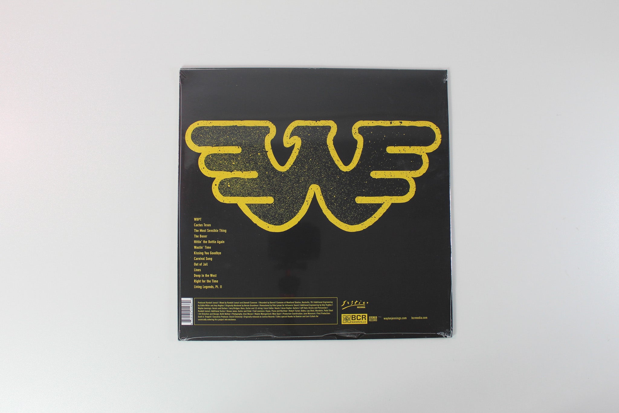 Waylon Jennings - Right For The Time (Remembered) on Black Country Rock Translucent Yellow Sealed