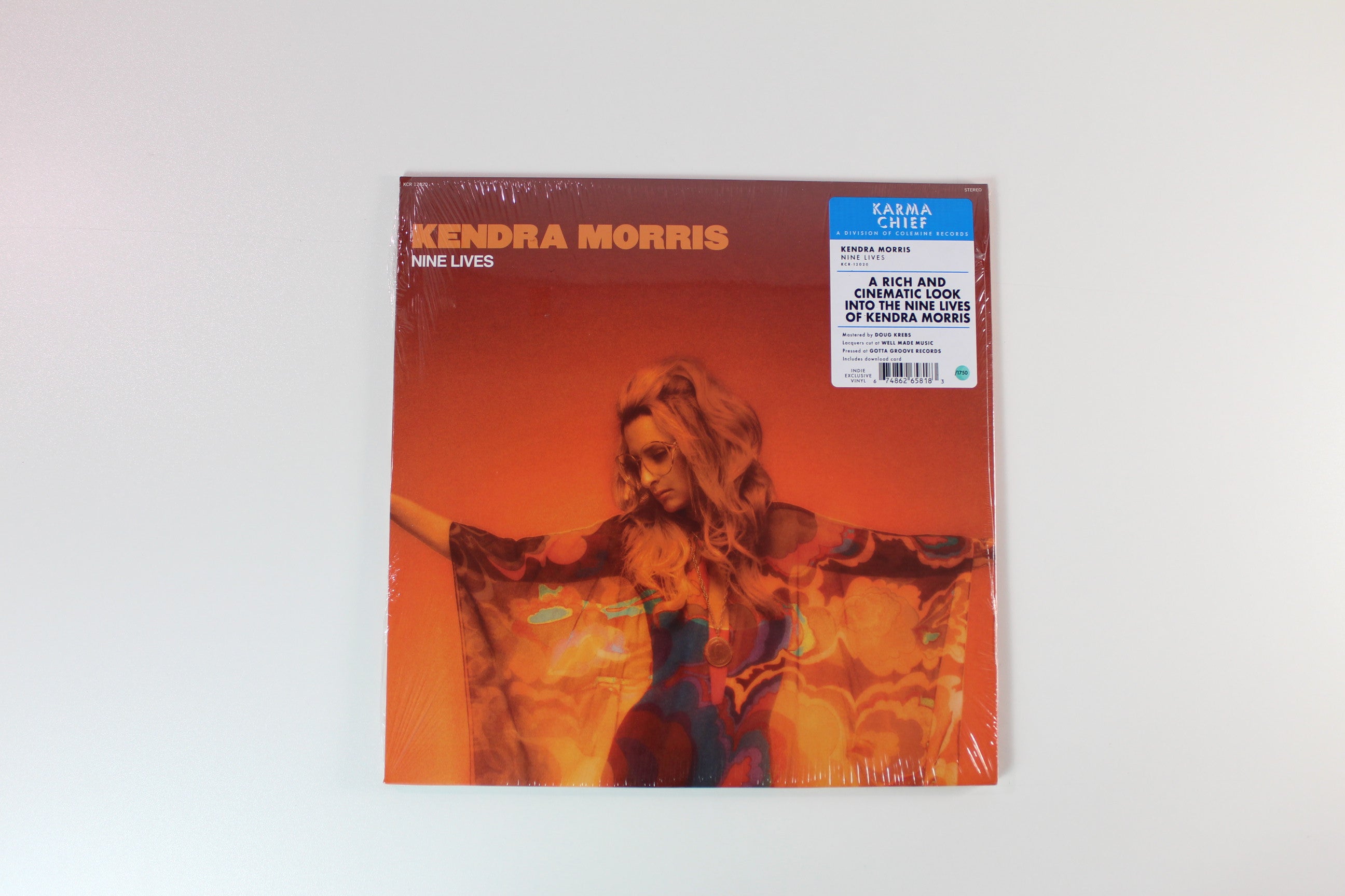 Kendra Morris - Nine Lives on Karma Chief Records - Sealed Coke Bottle Clear Vinyl