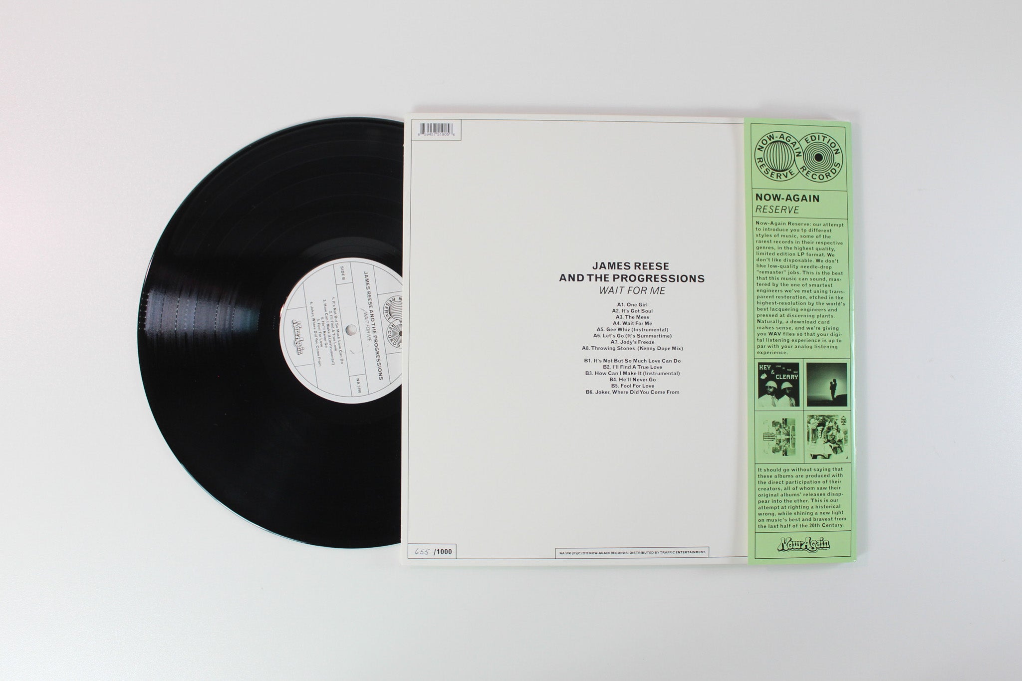 James Reese & The Progressions - Wait For Me on Now Again Ltd Numbered