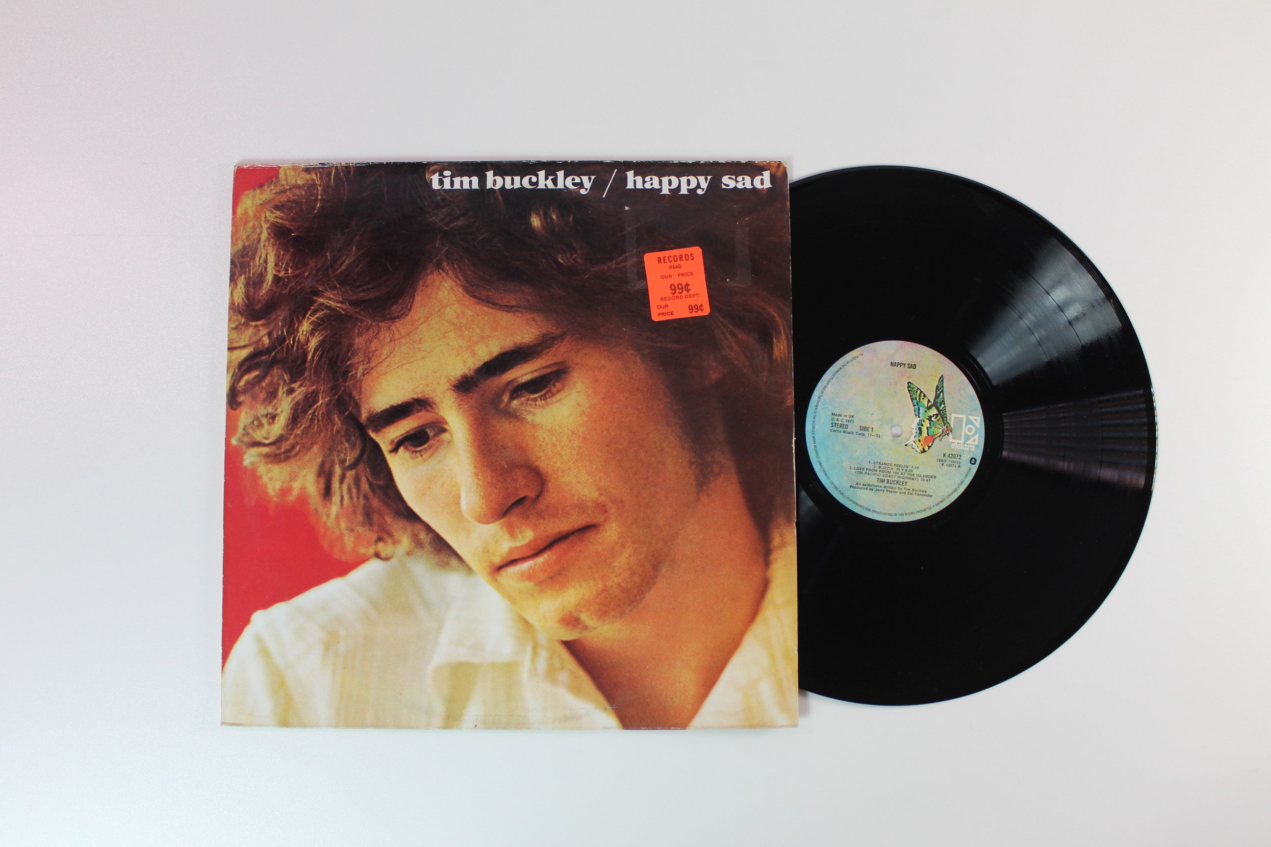 Tim Buckley - Happy Sad on Elektra - UK Reissue