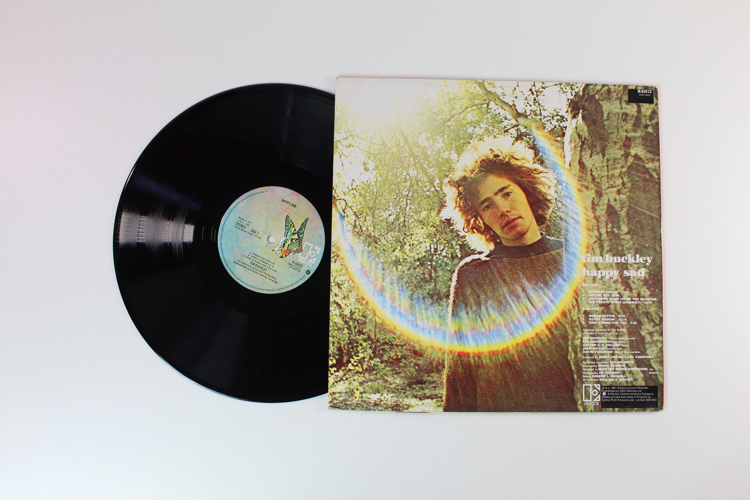 Tim Buckley - Happy Sad on Elektra - UK Reissue