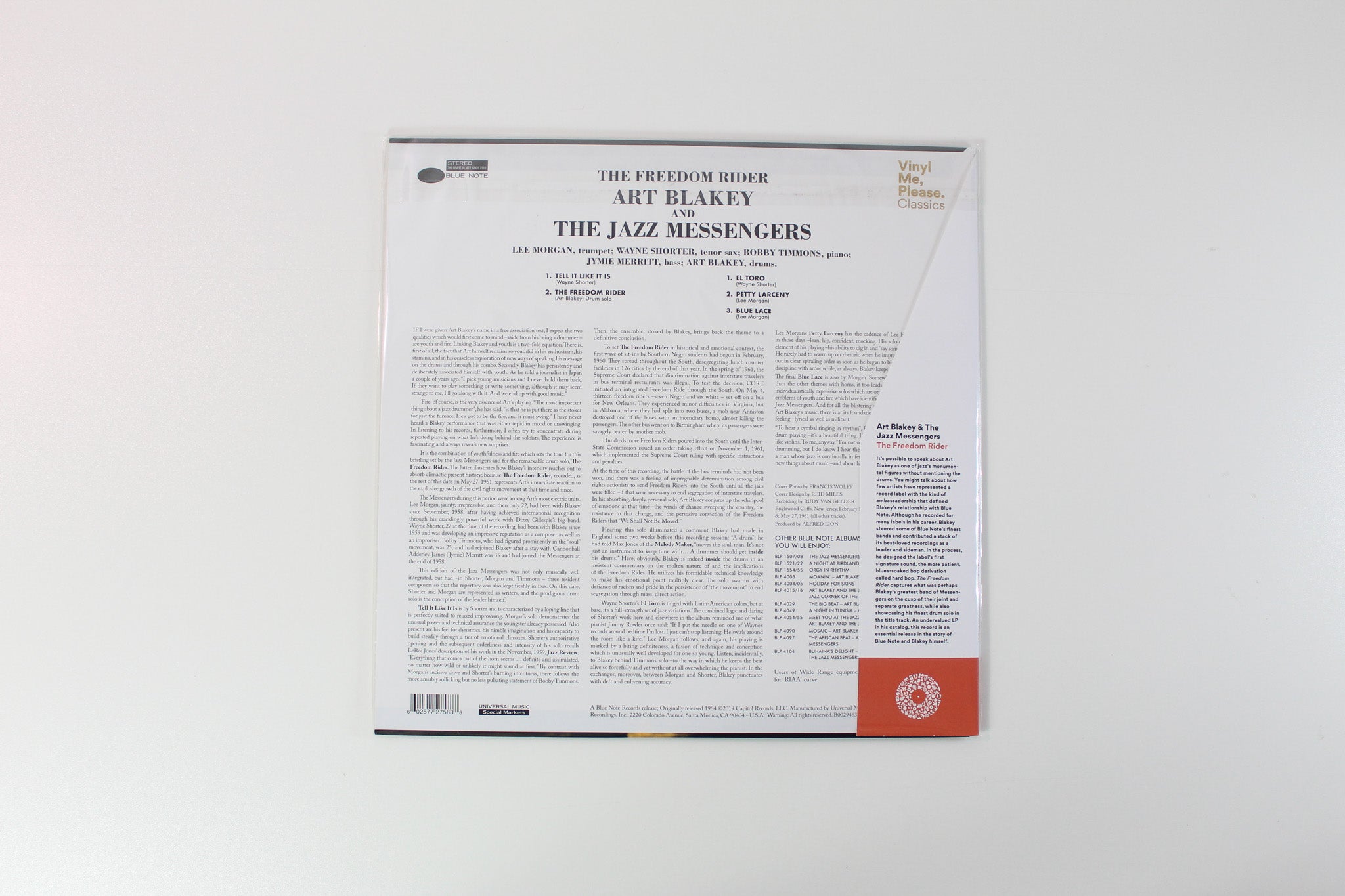 Art Blakey & The Jazz Messengers - The Freedom Rider on Blue Note Vinyl Me Please Reissue
