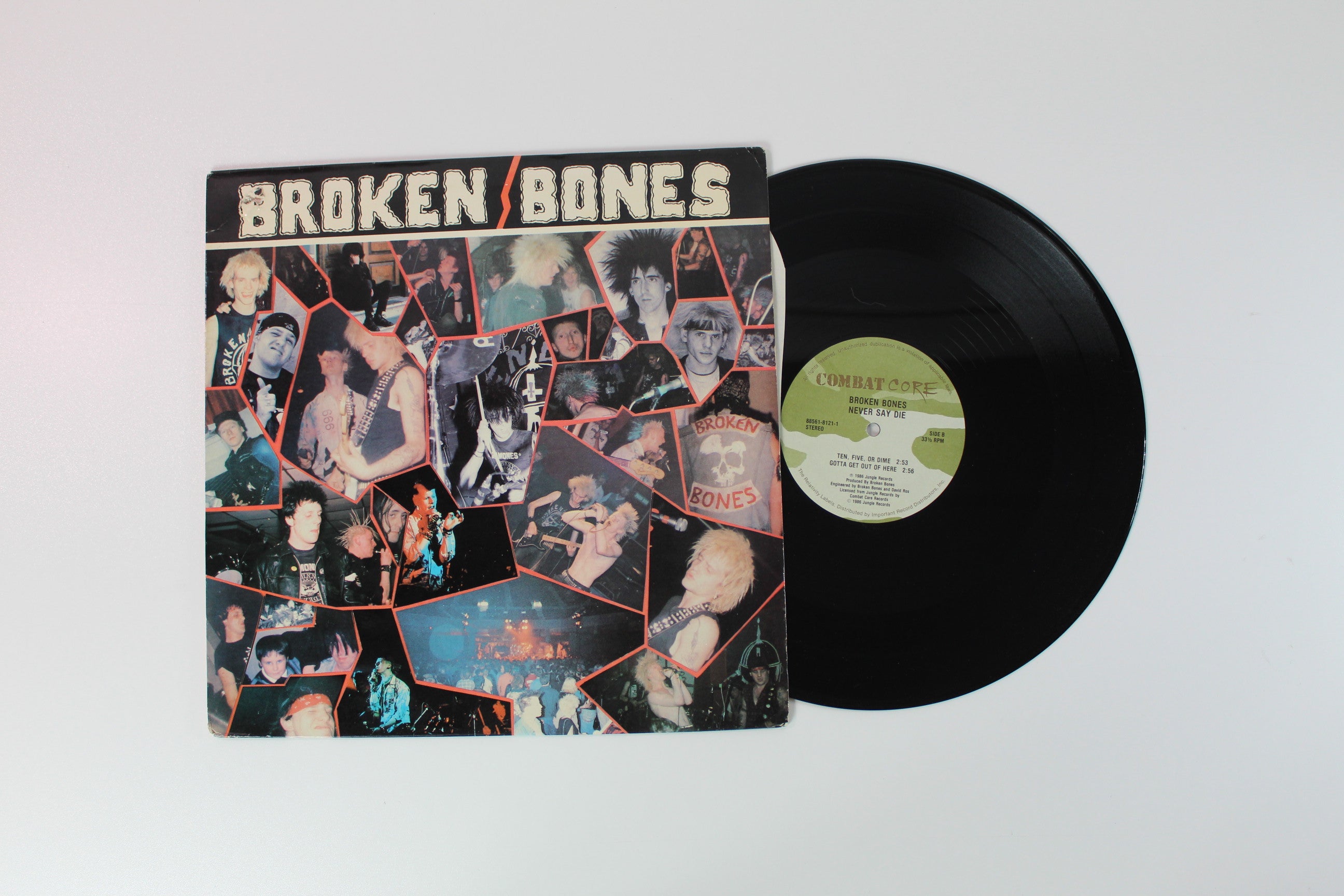 Broken Bones - Never Say Die on Combat Core 12" EP