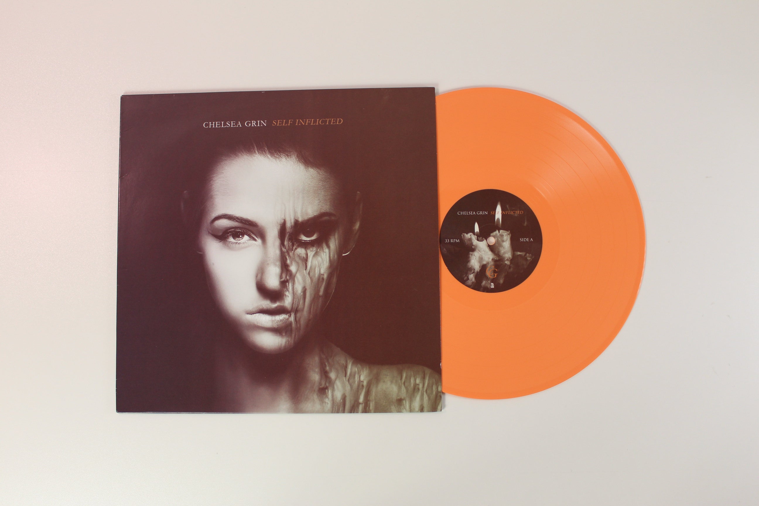 Chelsea Grin - Self Inflicted on Rise Records Halloween Orange Vinyl