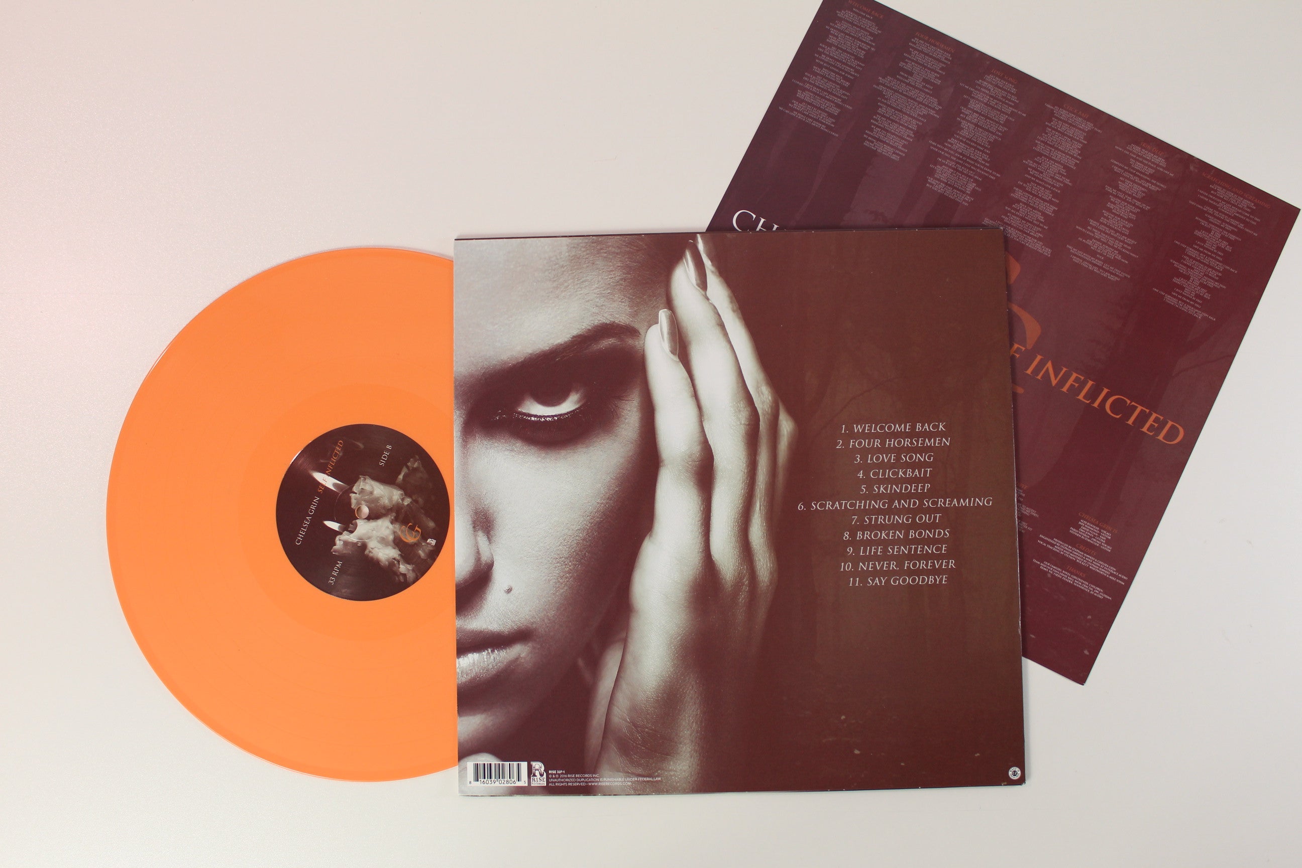 Chelsea Grin - Self Inflicted on Rise Records Halloween Orange Vinyl