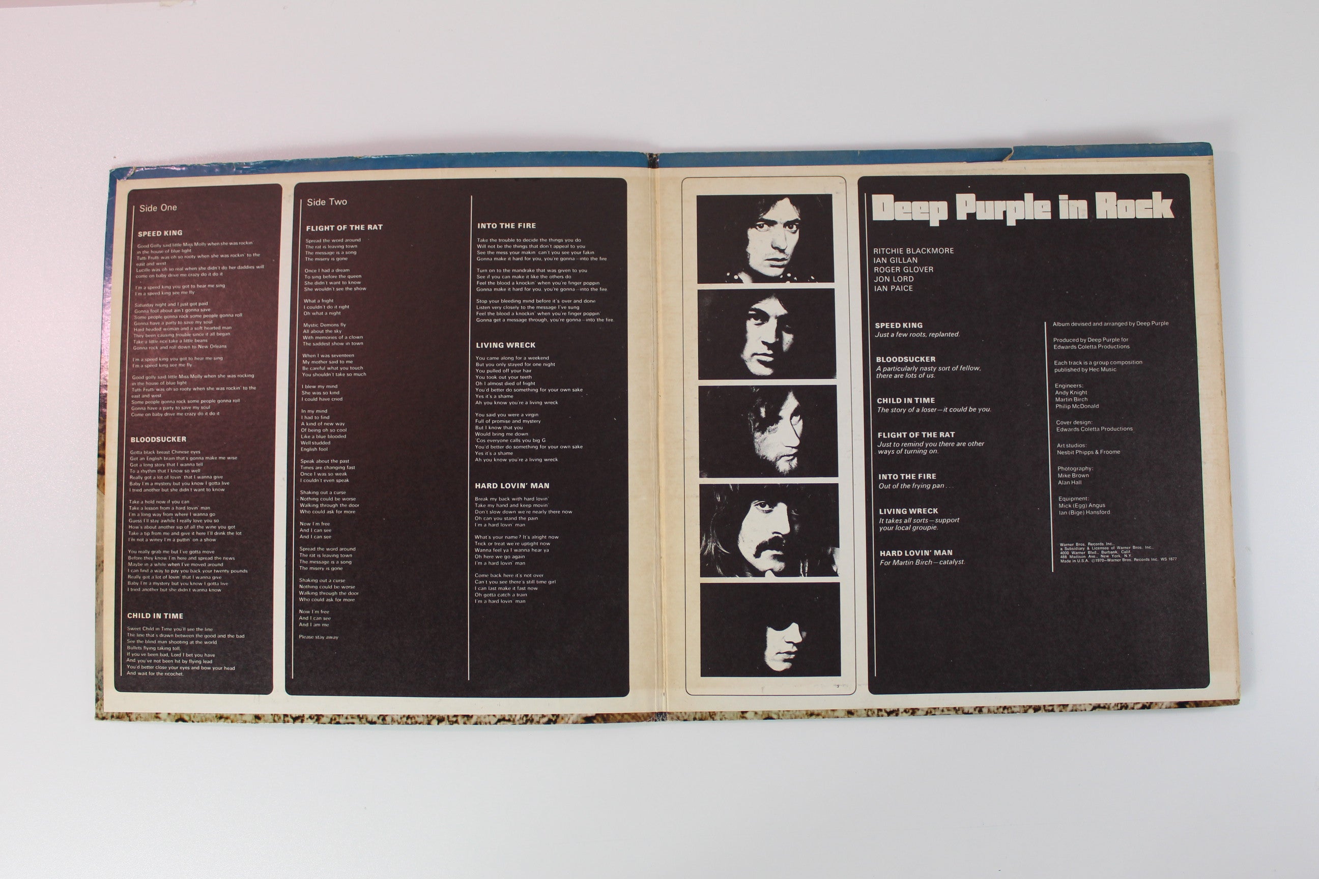 Deep Purple - In Rock on Warner Bros