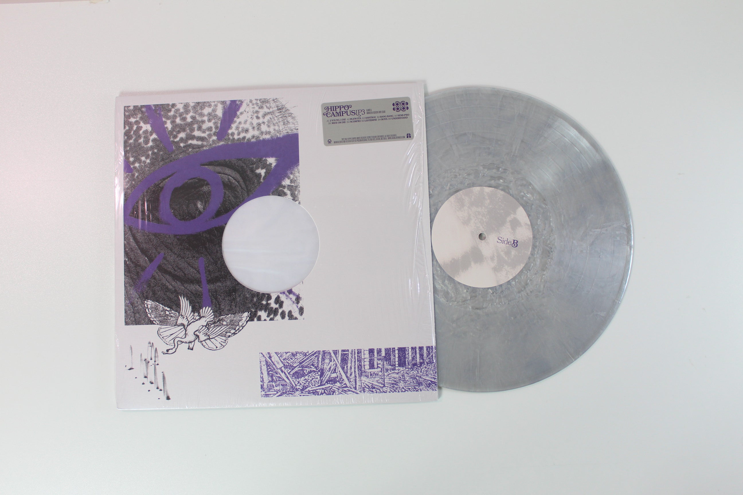 Hippo Campus - LP3 on Grand Jury Ltd Silver Swirl Vinyl