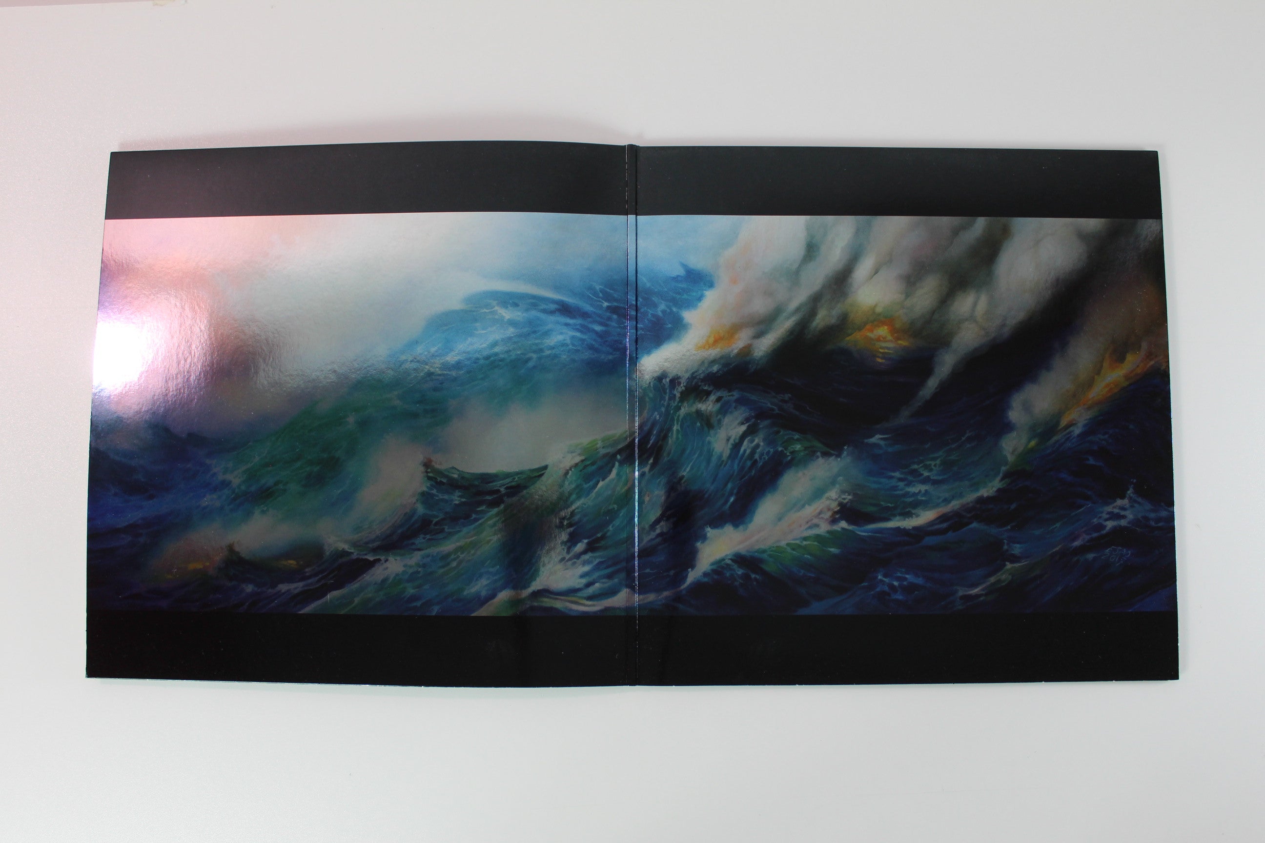 Circa Survive - The Amulet on Hopeless Deluxe Yellow w/ Black Smoke With Yellow Translucent 7"