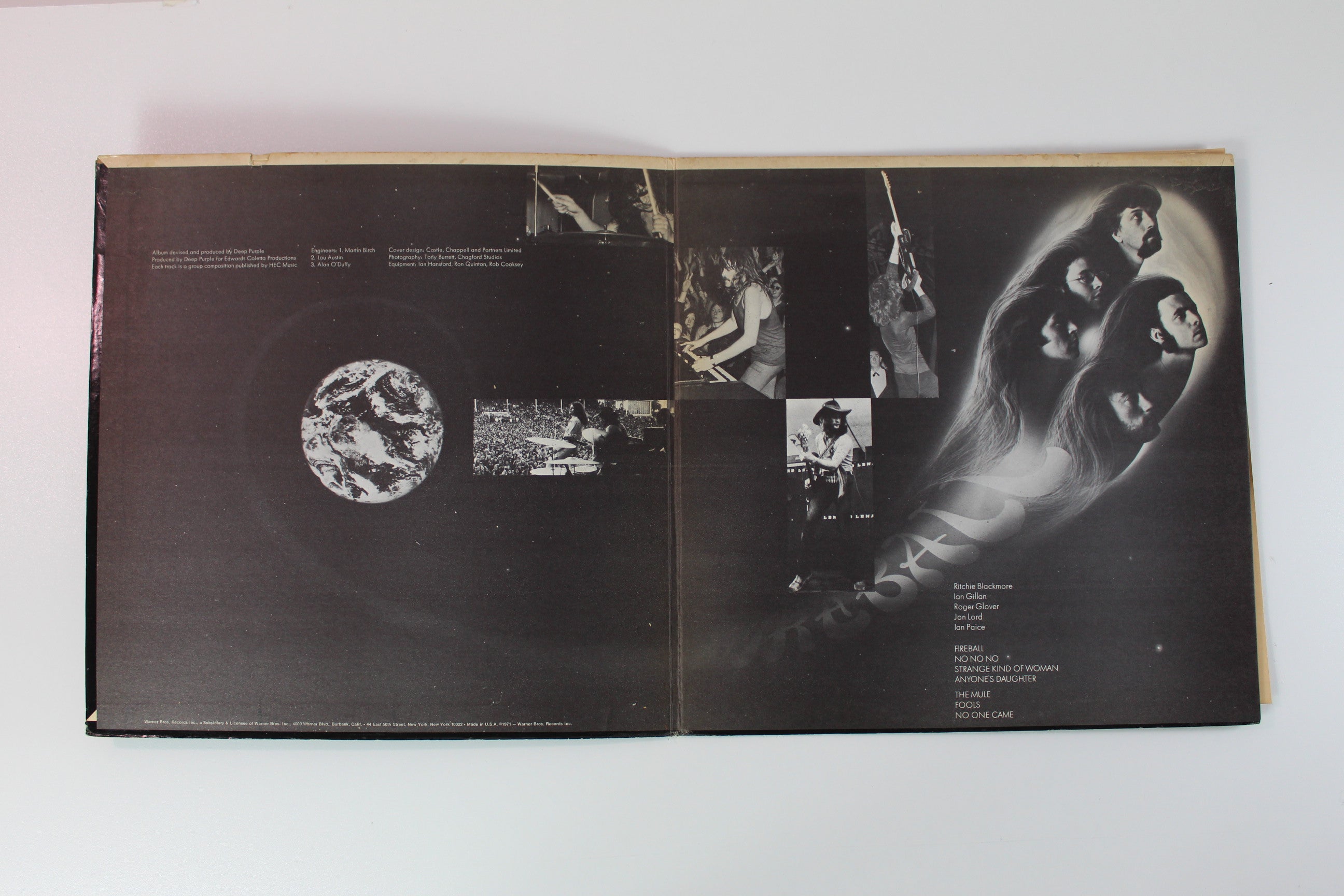 Deep Purple - Fireball on Warner Bros