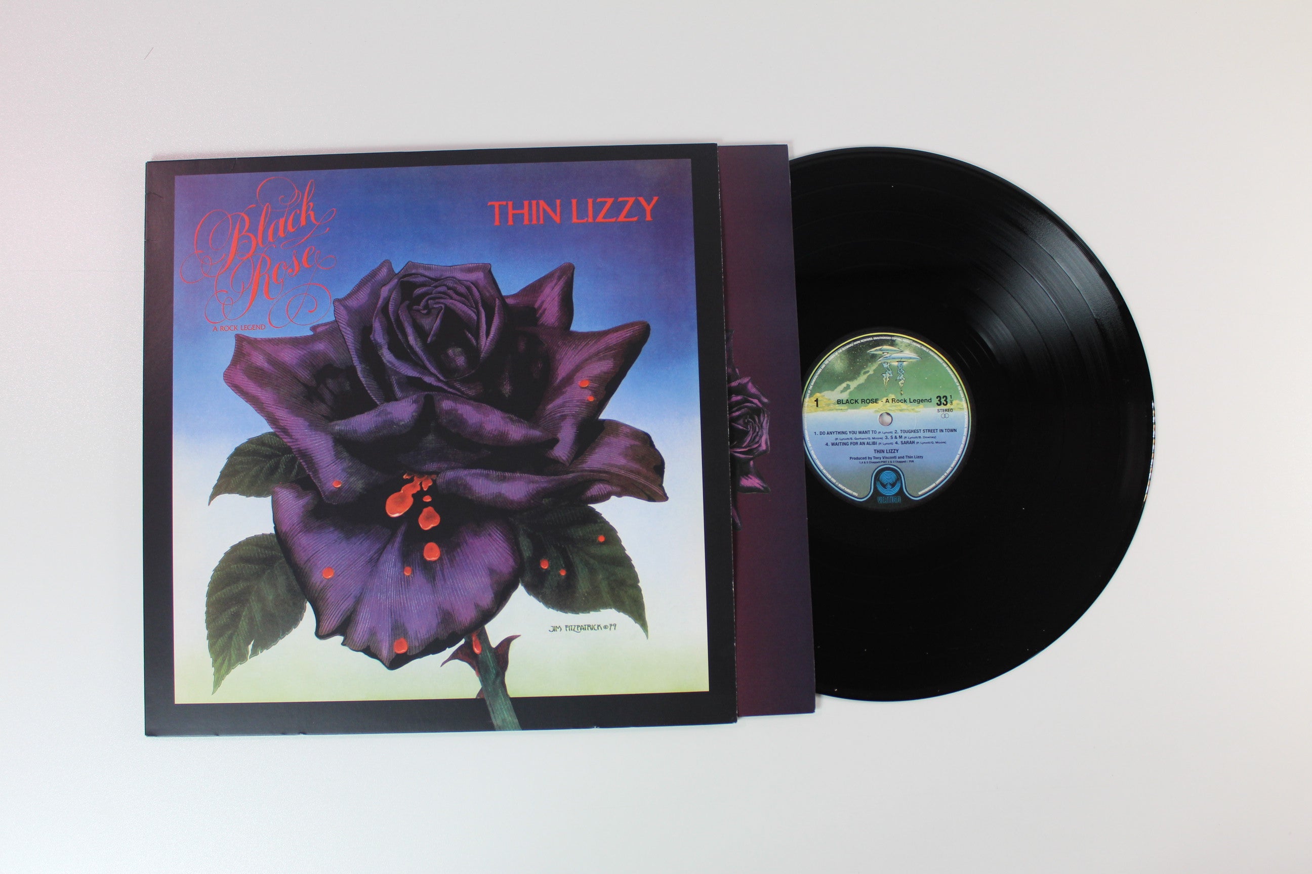 Thin Lizzy - Black Rose on Mercury Records Ltd. / Vertigo Reissue