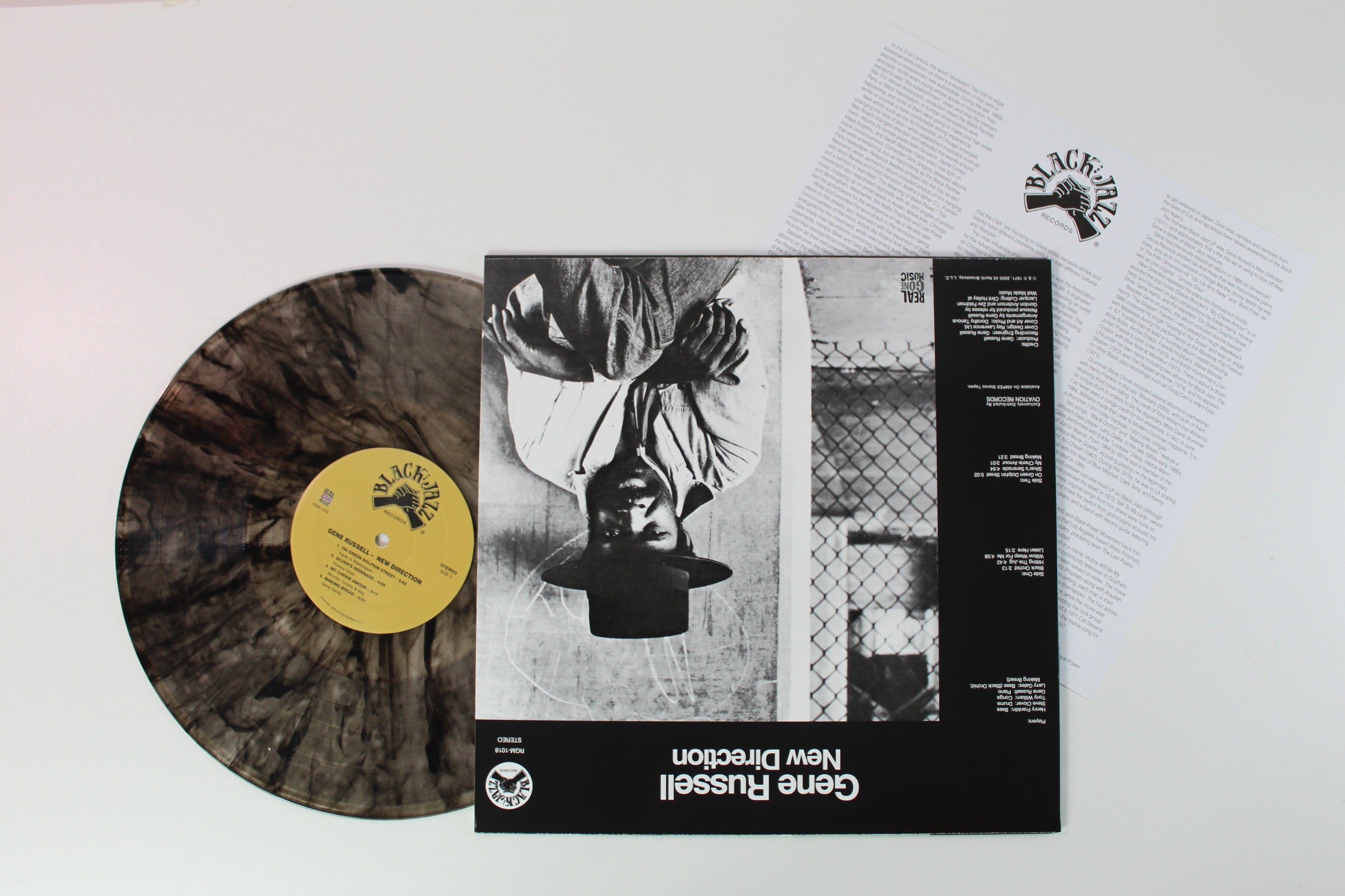 Gene Russell - New Direction on Black Jazz Real Gone Music RSD 2020 Ltd Clear With Black Swirl Reissue
