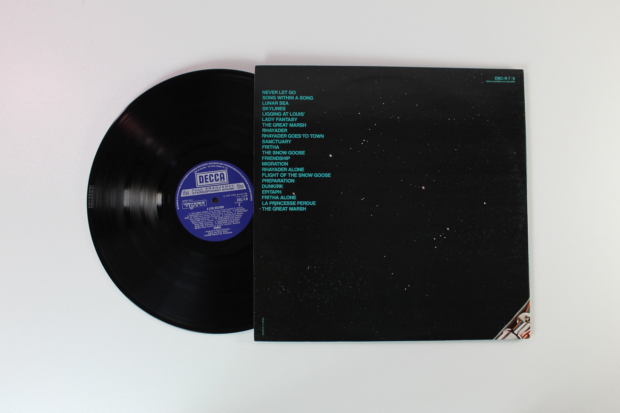 Camel - A Live Record on Decca UK Pressing