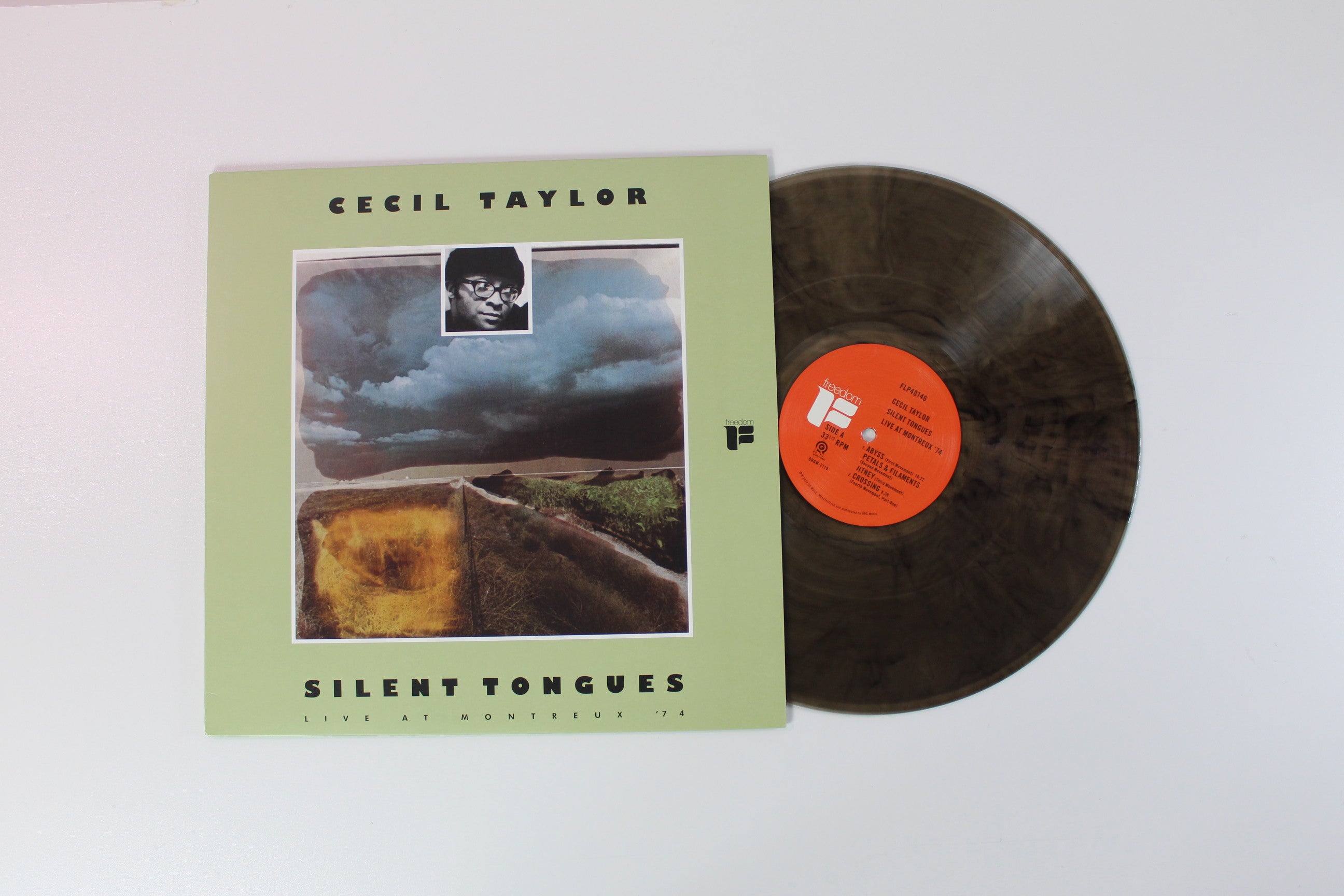 Cecil Taylor - Silent Tongues - Live At Montreux '74 on Freedom Vinyl Me Please Ltd Numbered Gold With Black Smoke Reissue