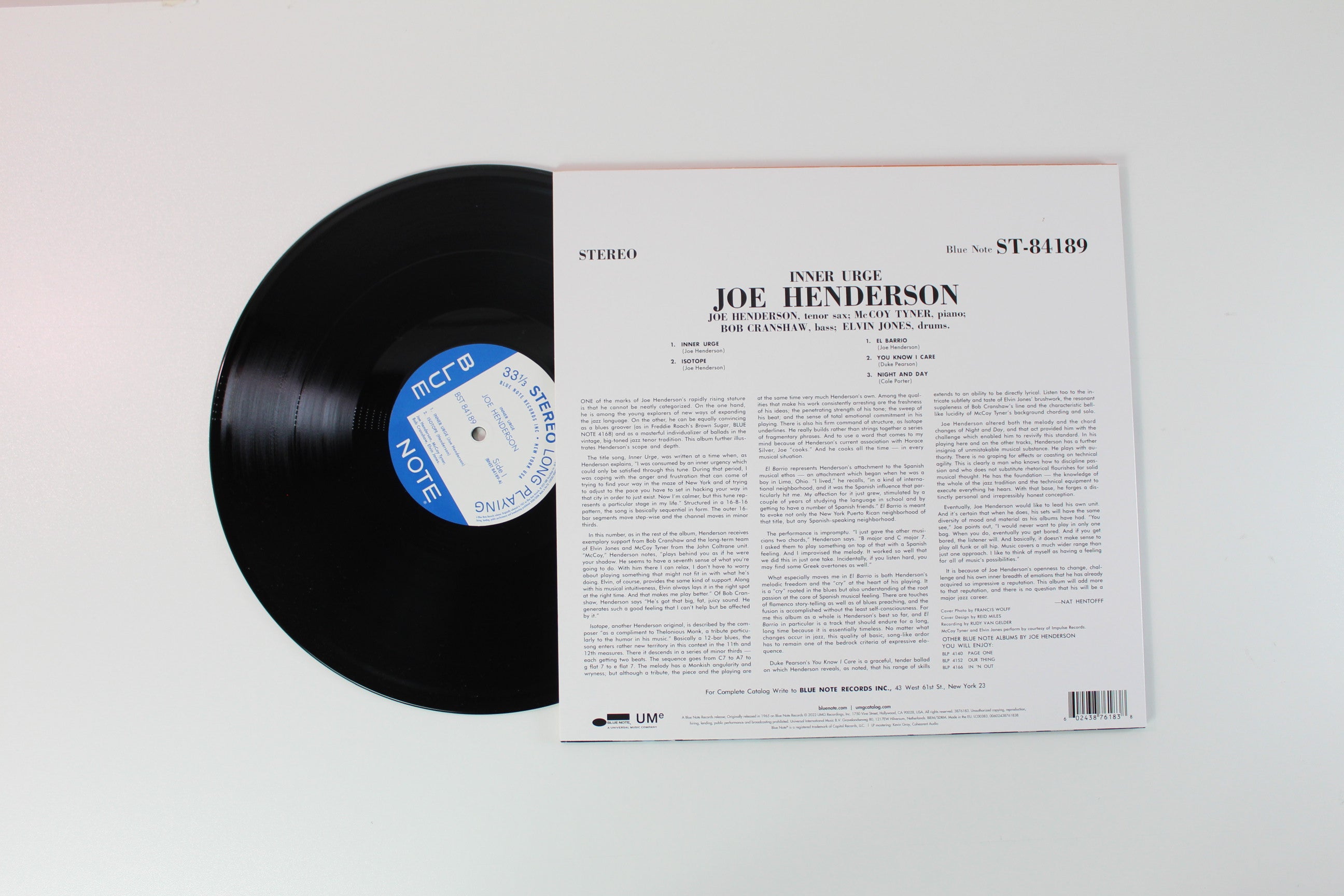 Joe Henderson - Inner Urge on Blue Note Classic Vinyl Series Reissue