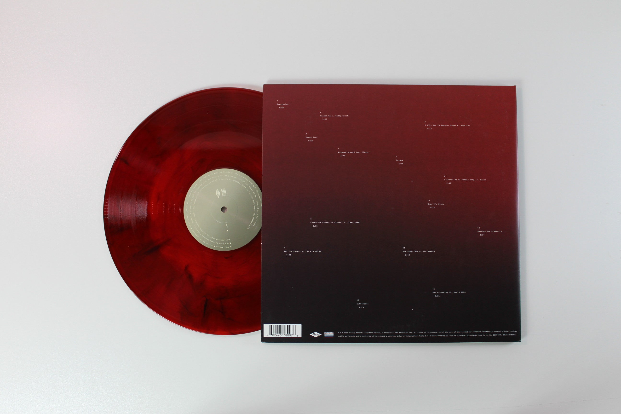 Post Malone - Twelve Carat Toothache on Mercury Red Marbled