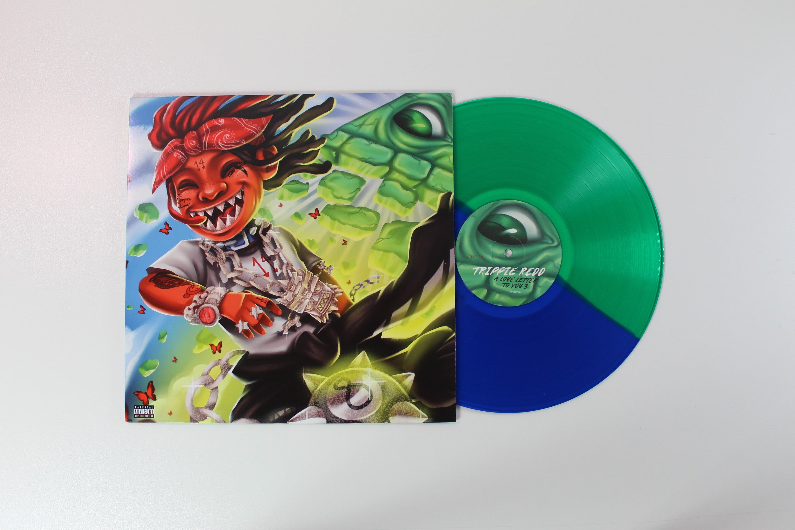 Trippie Redd - A Love Letter To You 3 on TenThousand Projects Ltd Blue & Green Split