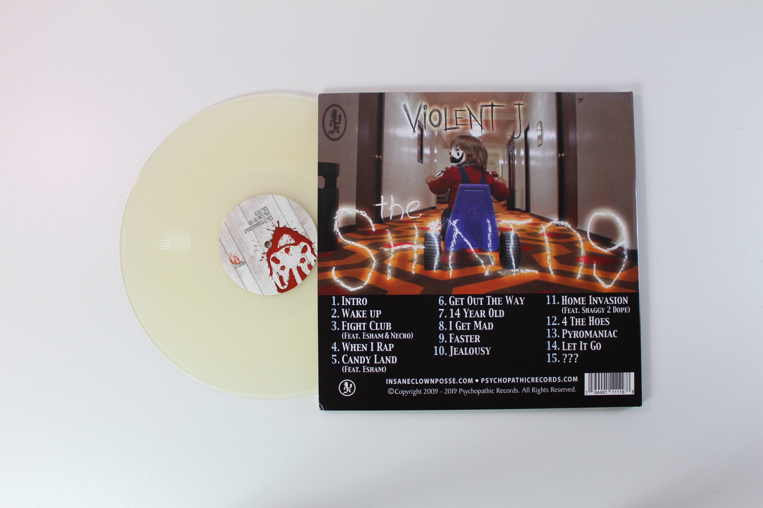 Violent J - The Shining (10th Anniversary Edition) on Psychopathic Glow In The Dark Vinyl Reissue
