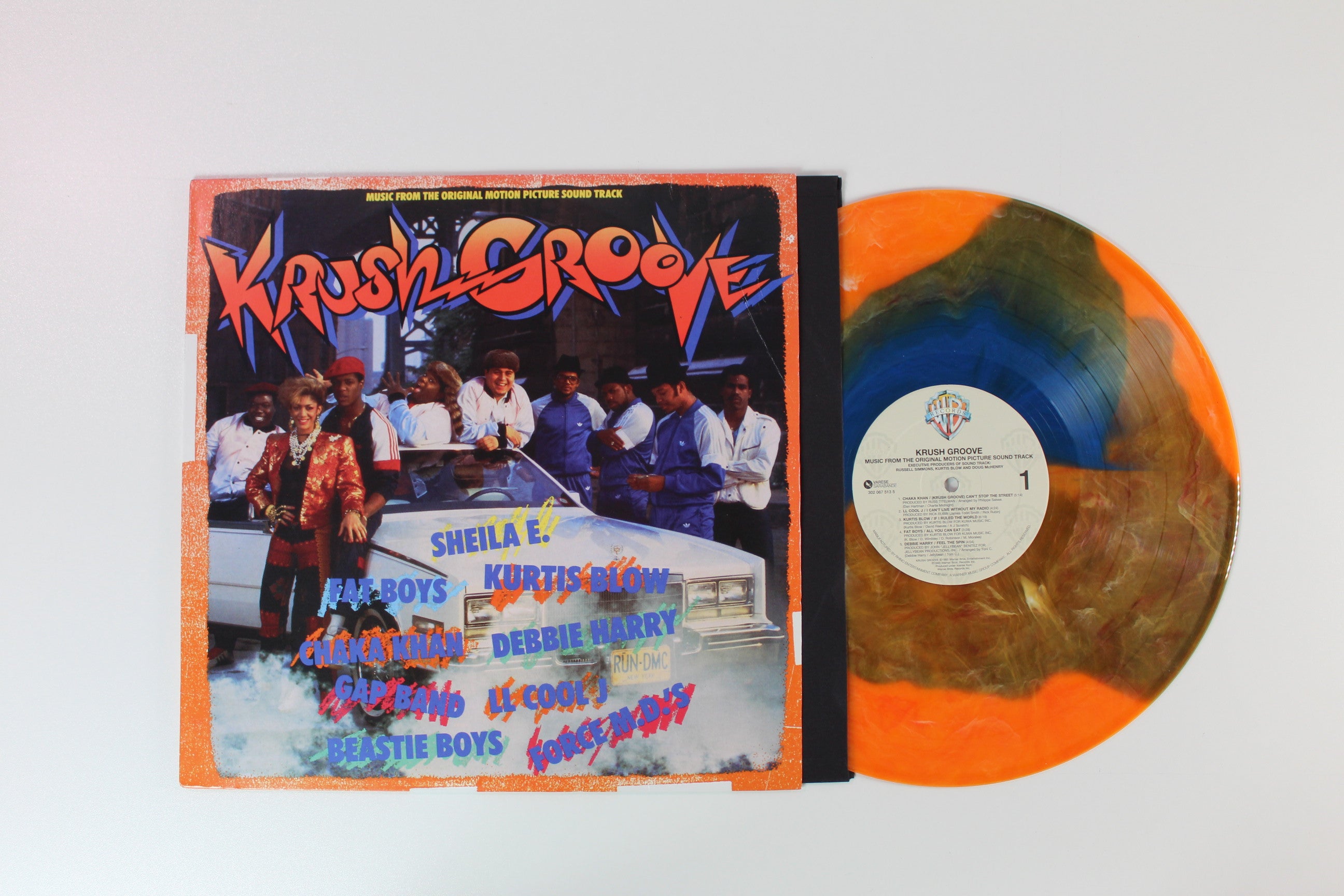 Various - Krush Groove (Music From The Motion Picture Sound Track) on Varèse Sarabande - Blue & Orange Vinyl