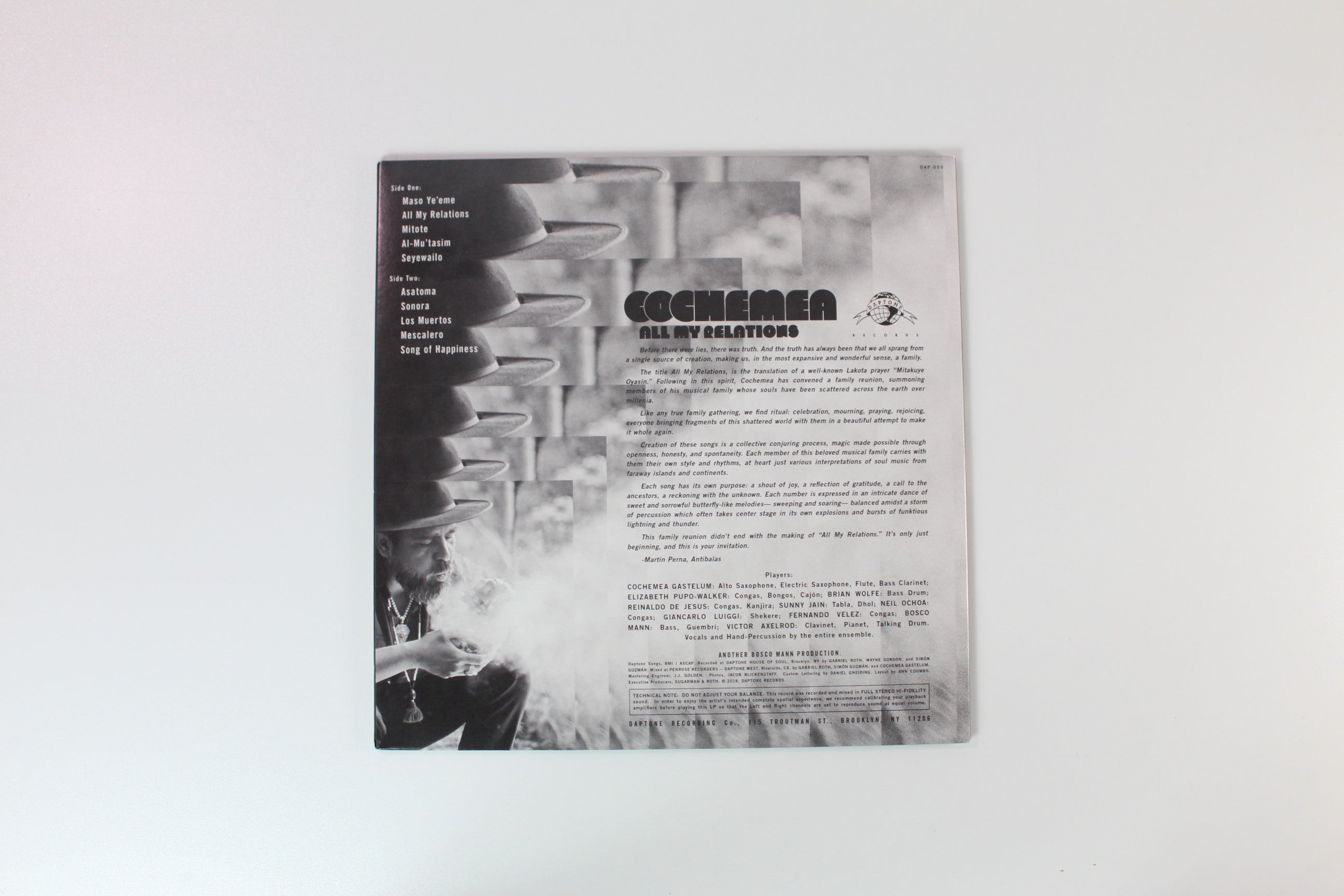Cochemea Gastelum - All My Relations on Daptone Records - Teal Vinyl