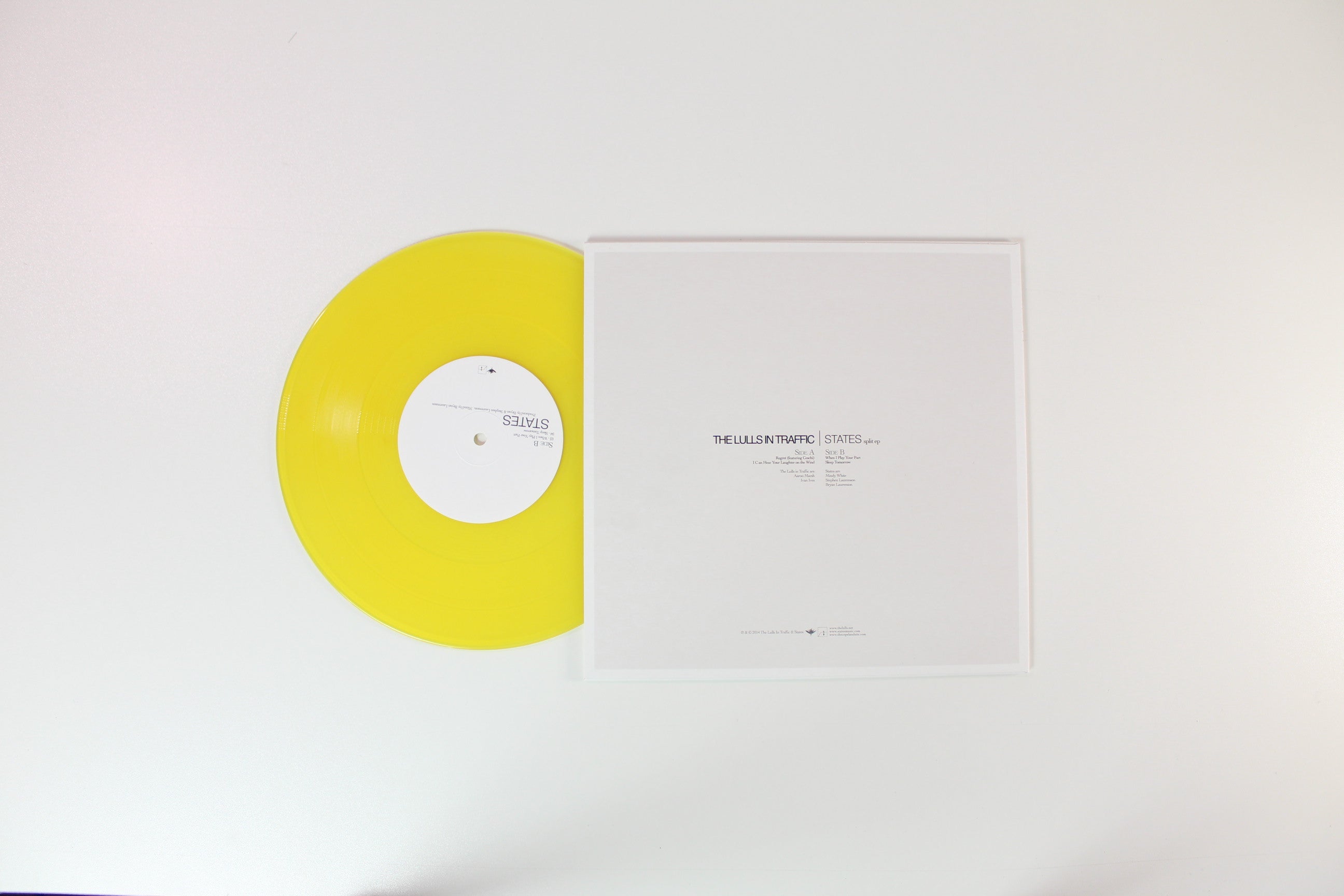 The Lulls in Traffic - The Lulls in Traffic | States Split EP on The Vanguard Room - Yellow 10" Vinyl
