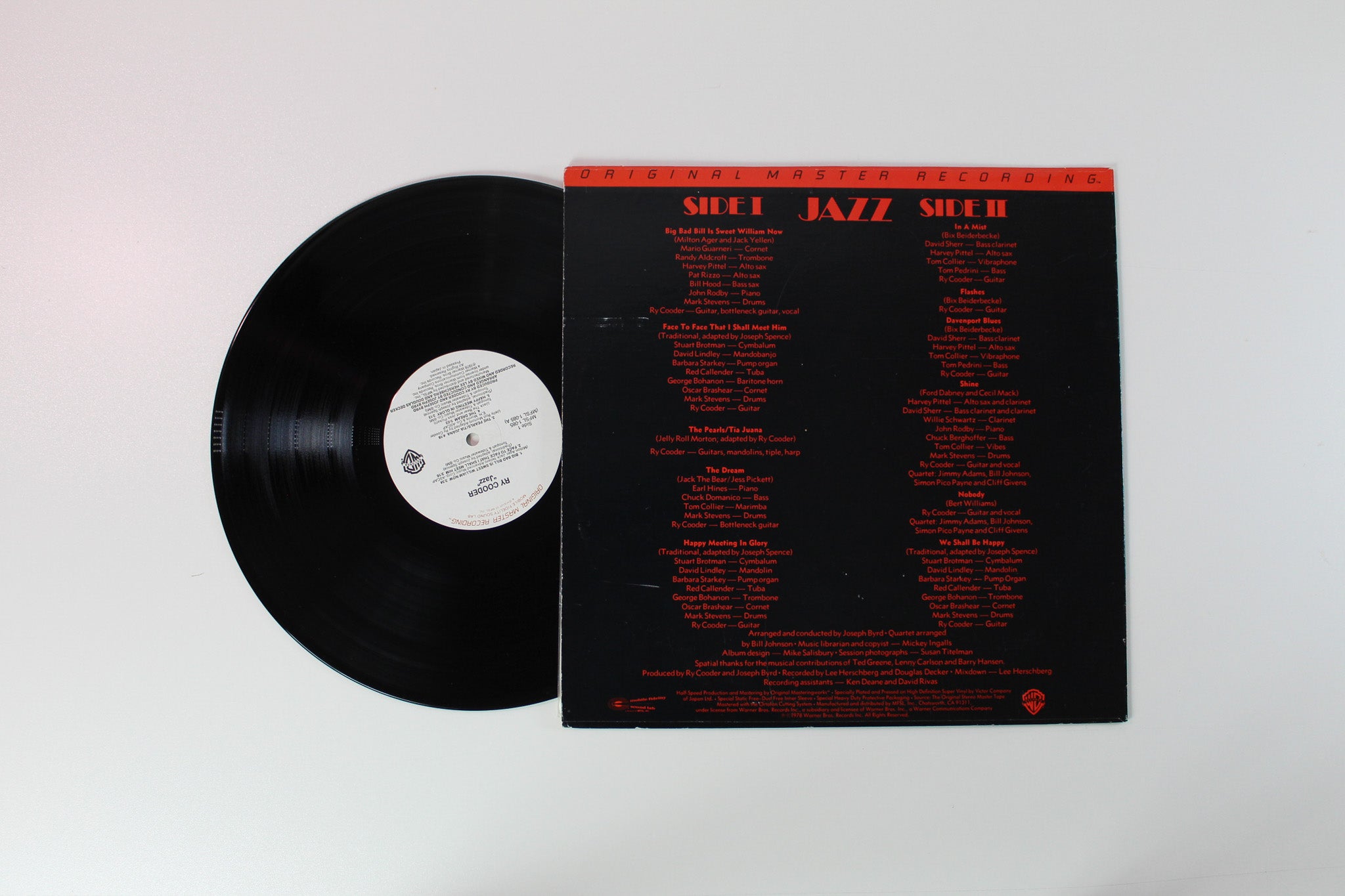 Ry Cooder - Jazz on Mobile Fidelity Sound Lab Ltd Reissue