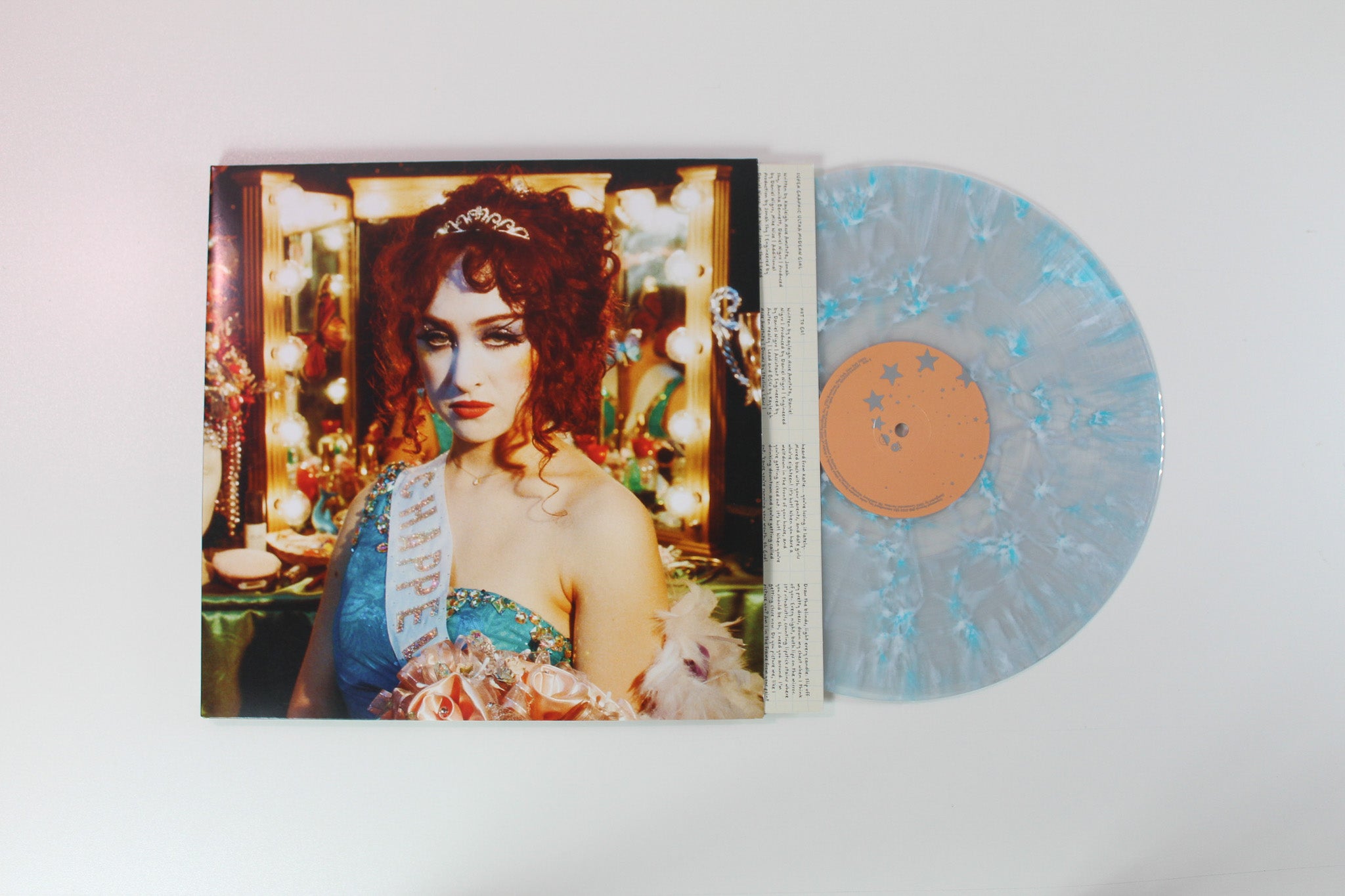 Chappell Roan - The Rise And Fall Of A Midwest Princess on Island Clear w/ Blue Crushed Splatter Reissue