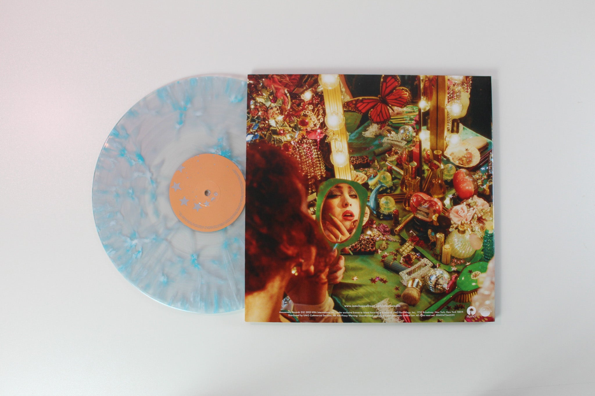 Chappell Roan - The Rise And Fall Of A Midwest Princess on Island Clear w/ Blue Crushed Splatter Reissue