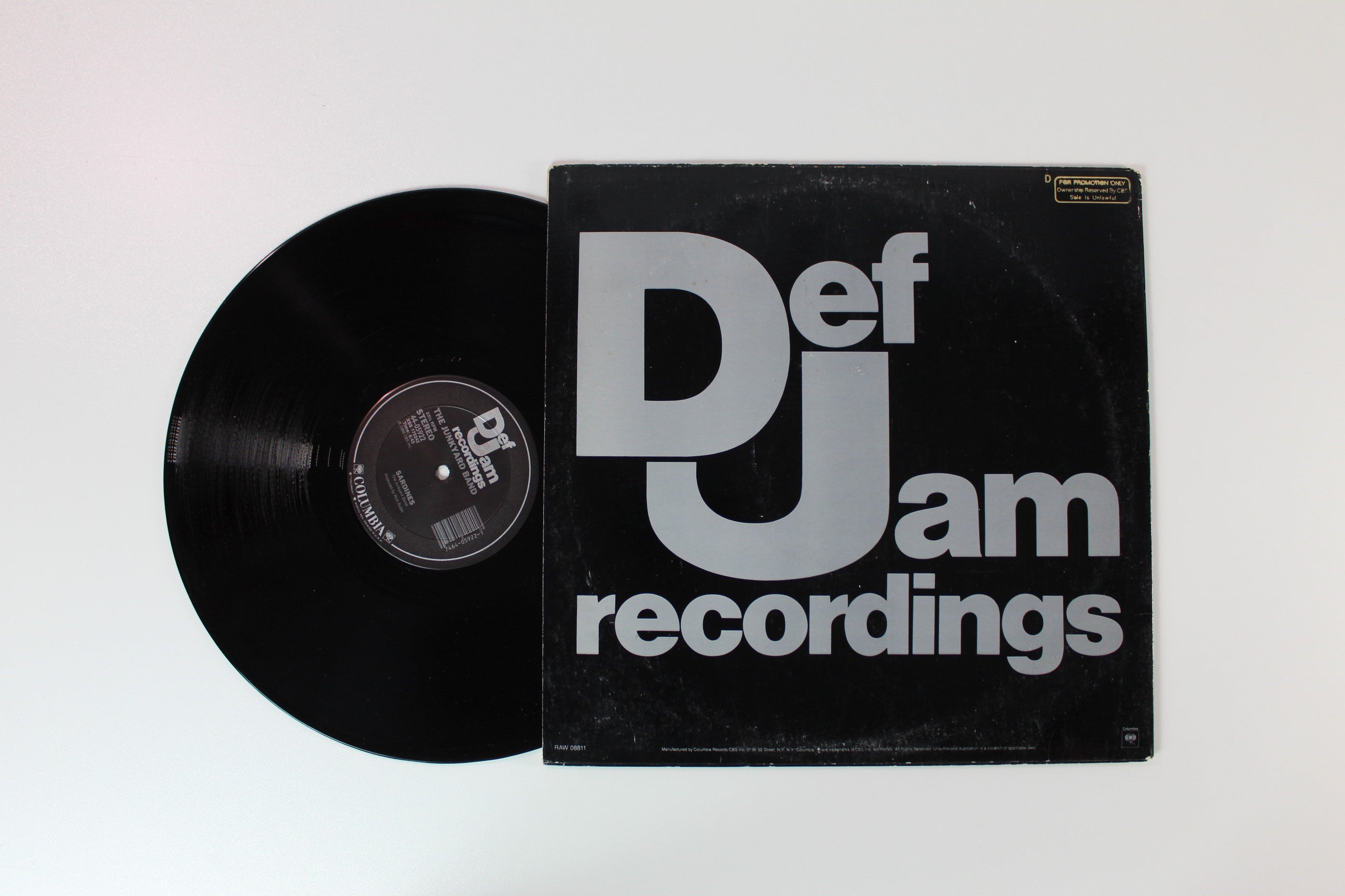 The Junkyard Band - The Word / Sardines on Def Jam Recordings - 12" Single