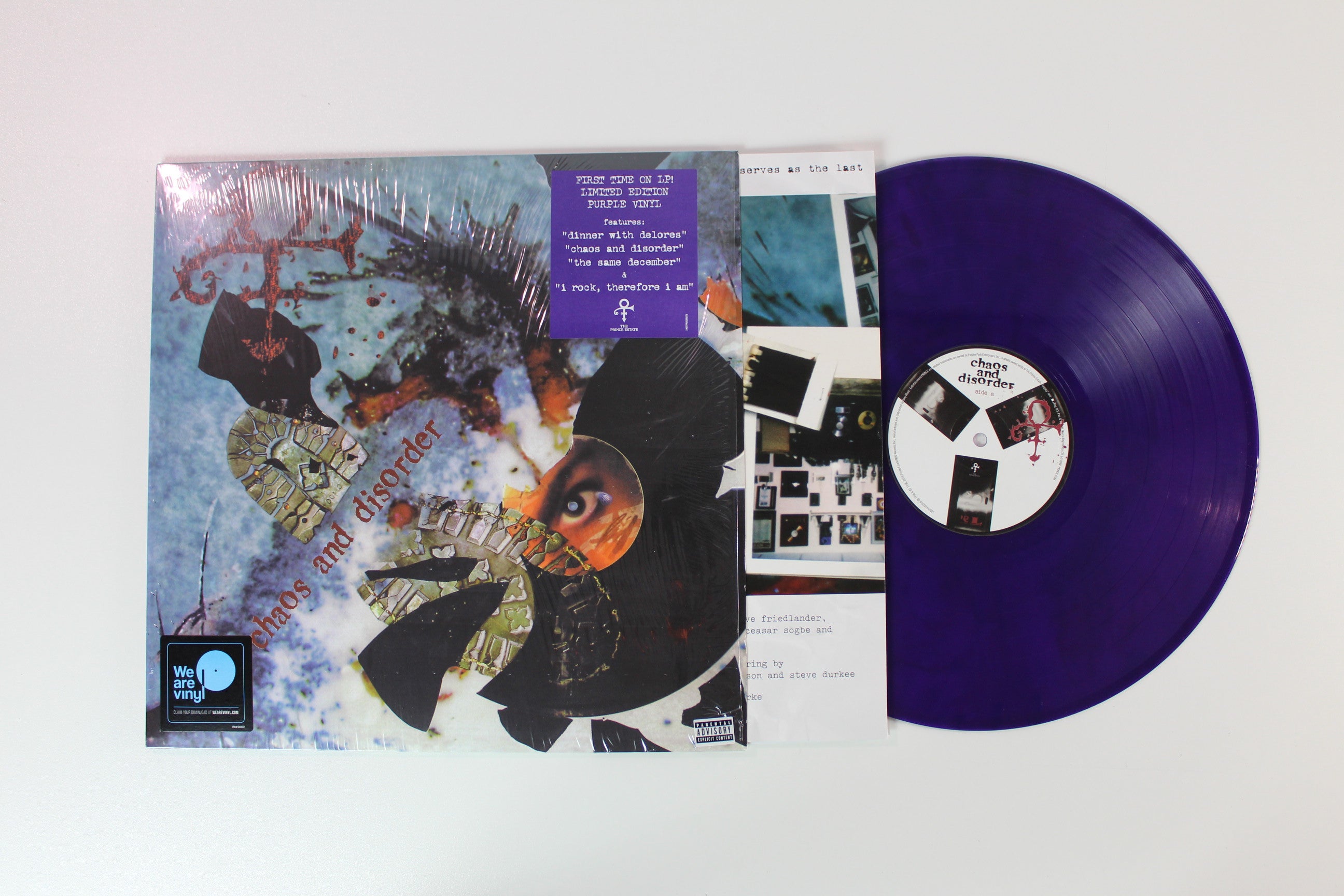 The Artist (Formerly Known As Prince) - Chaos And Disorder on NPG / Legacy - Purple Vinyl
