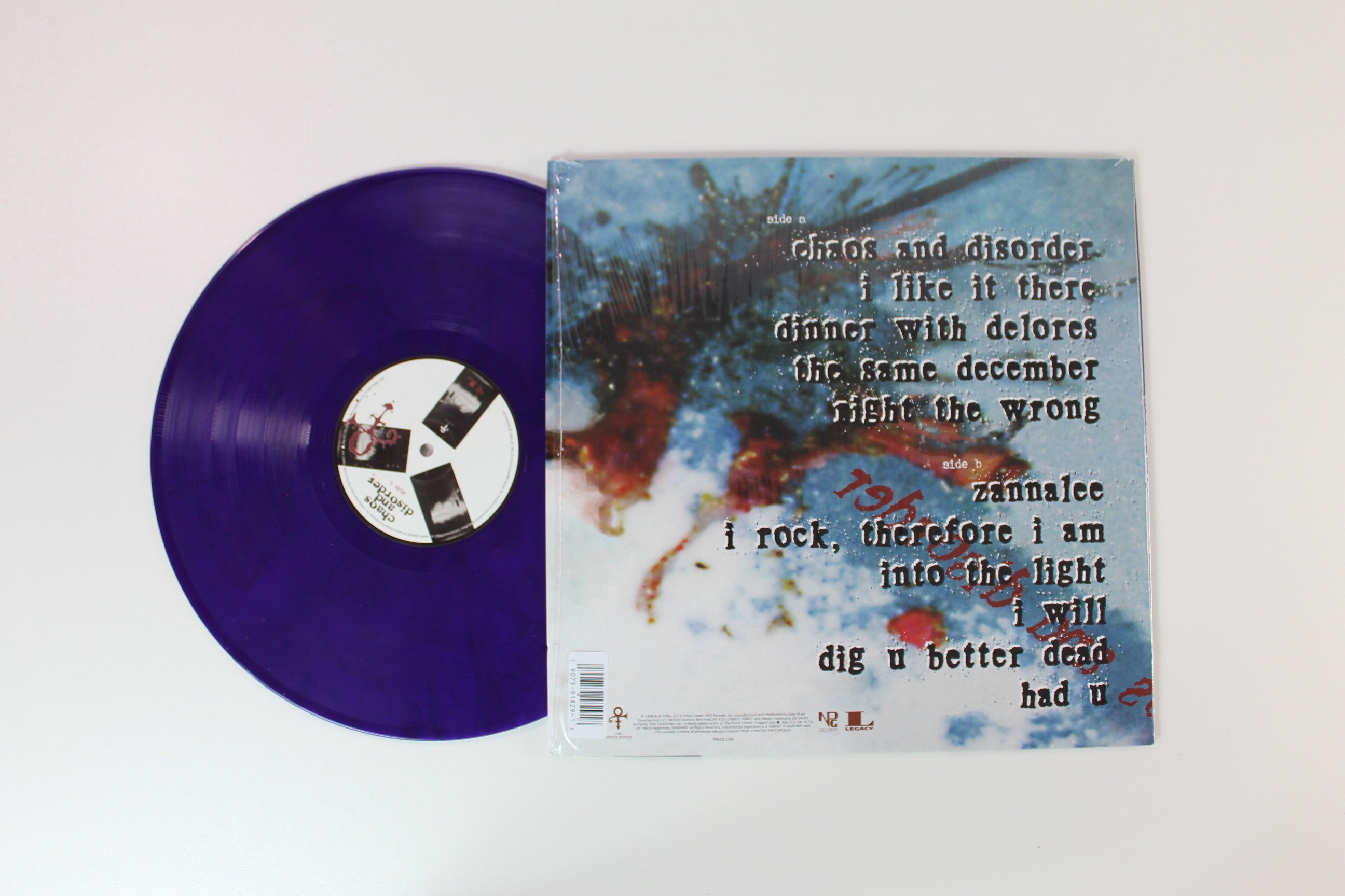 The Artist (Formerly Known As Prince) - Chaos And Disorder on NPG / Legacy - Purple Vinyl