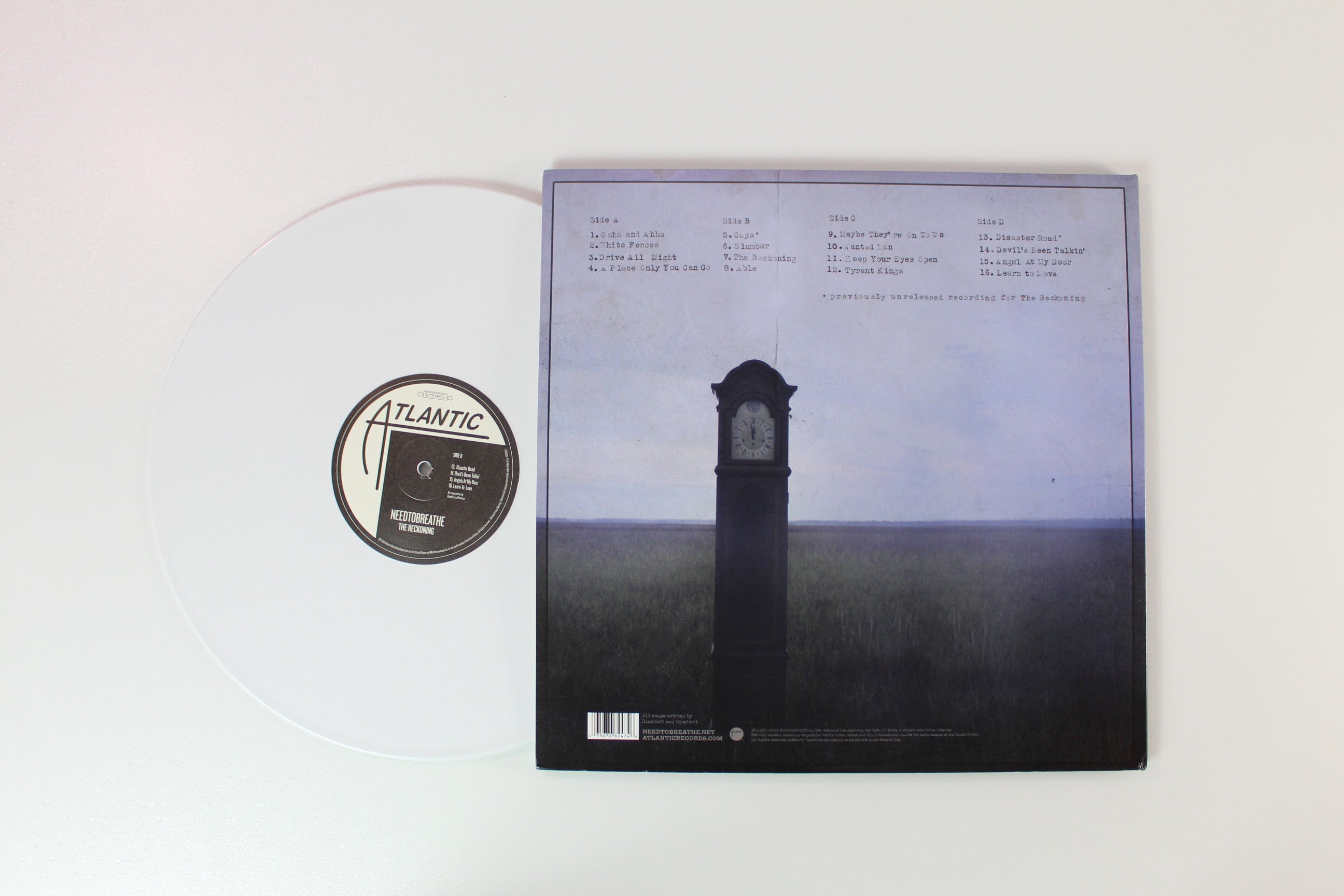 NEEDTOBREATHE - The Reckoning on Atlantic - White Vinyl