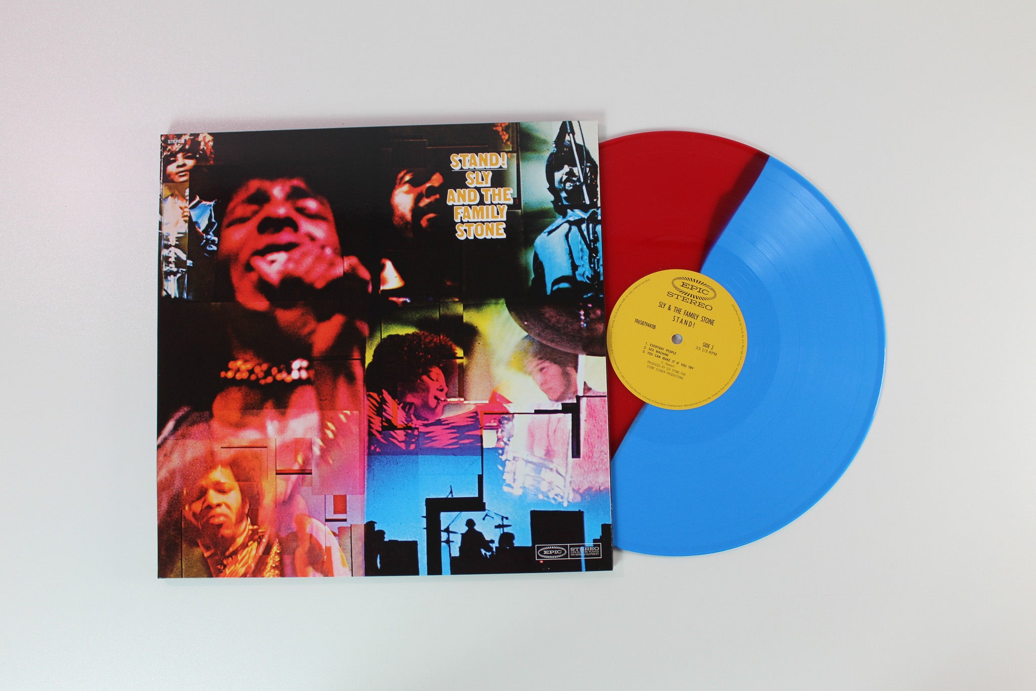 Sly & The Family Stone - Stand! on Epic Vinyl Me Please Ltd Numbered Red & Blue Split Reissue