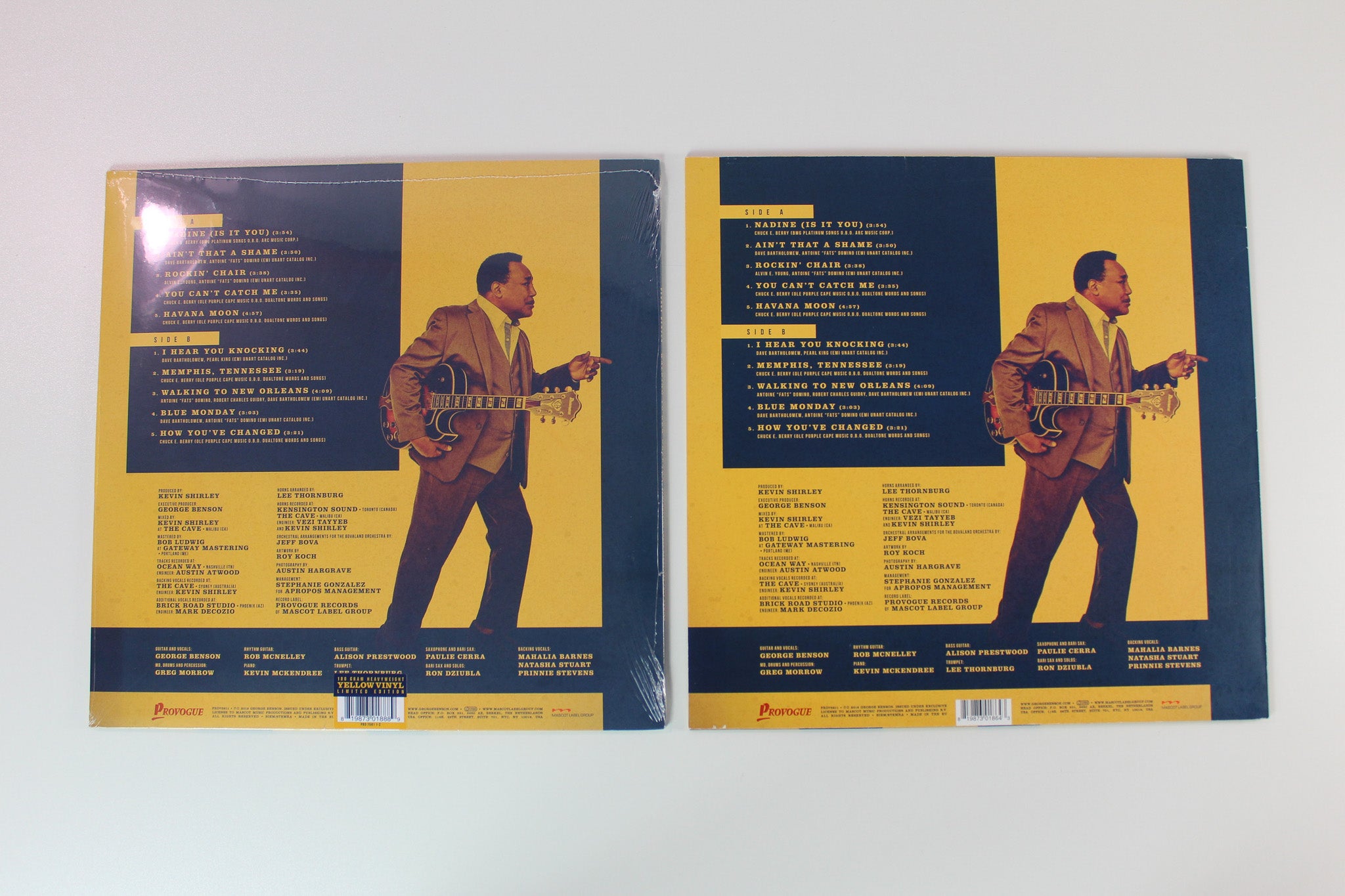 George Benson - Walking To New Orleans (Remembering Chuck Berry And Fats Domino) on Provogue Ltd Yellow Vinyl Sealed with Extra Signed Cover