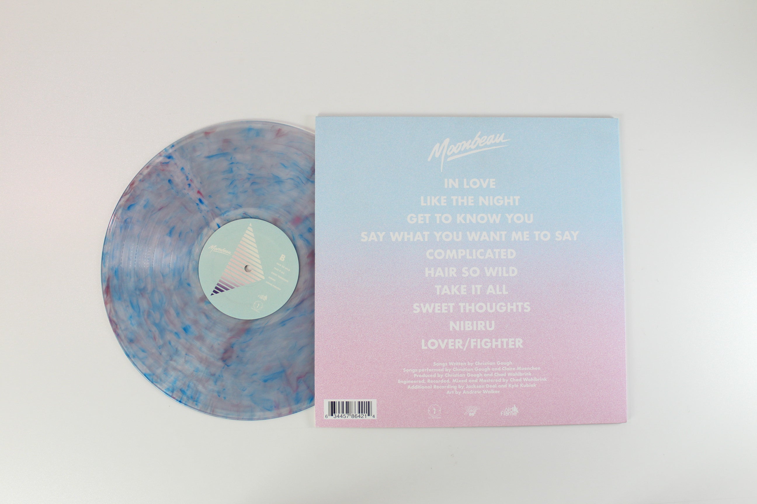 Moonbeau - Moonbeau on Old Flame Records / Soul Step Records – Cotton Candy Colored Vinyl - Signed