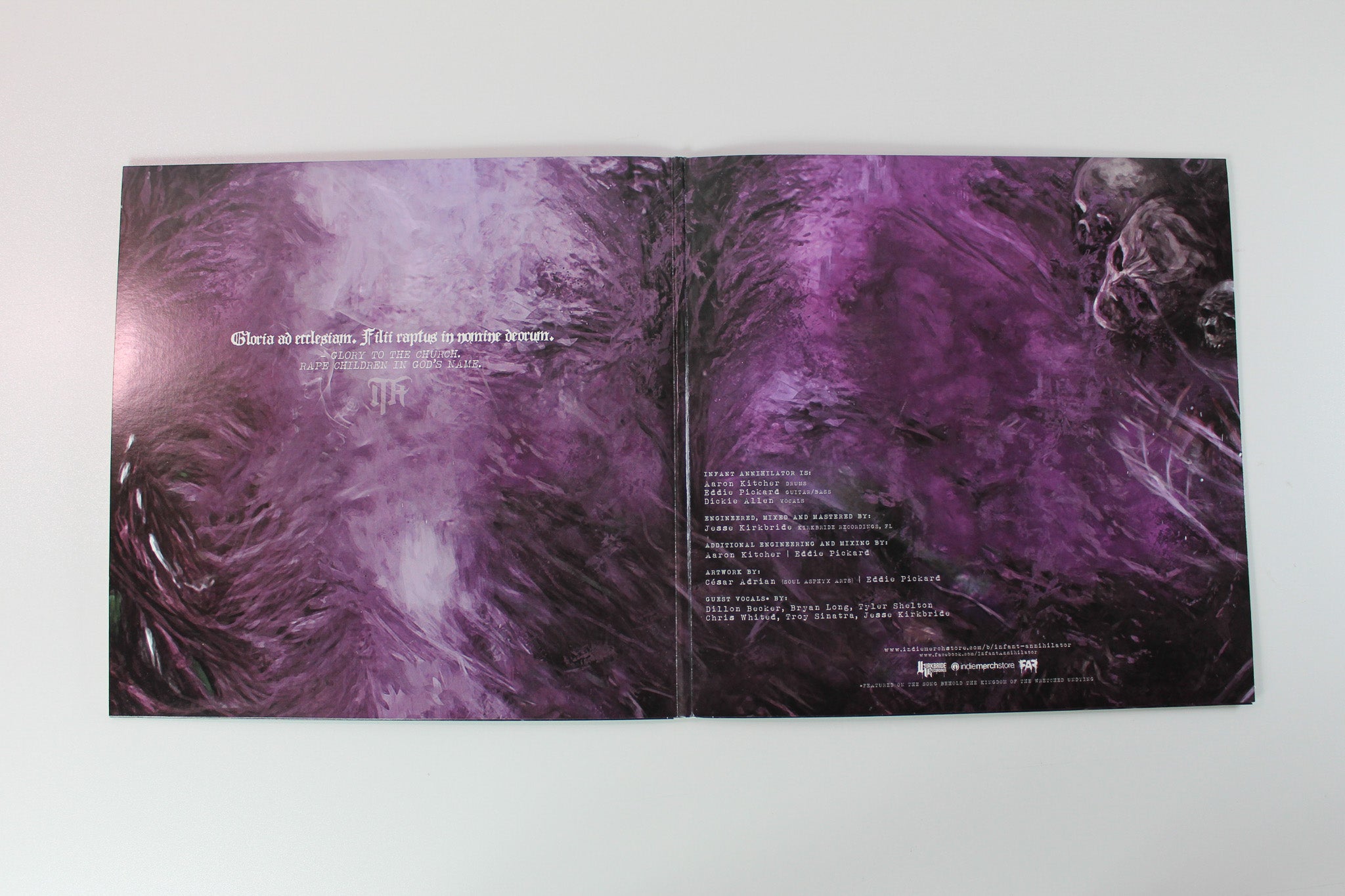 Infant Annihilator - The Elysian Grandeval Galèriarch on Indie Recordings Ltd Purple Translucent w/ Pink Swirl