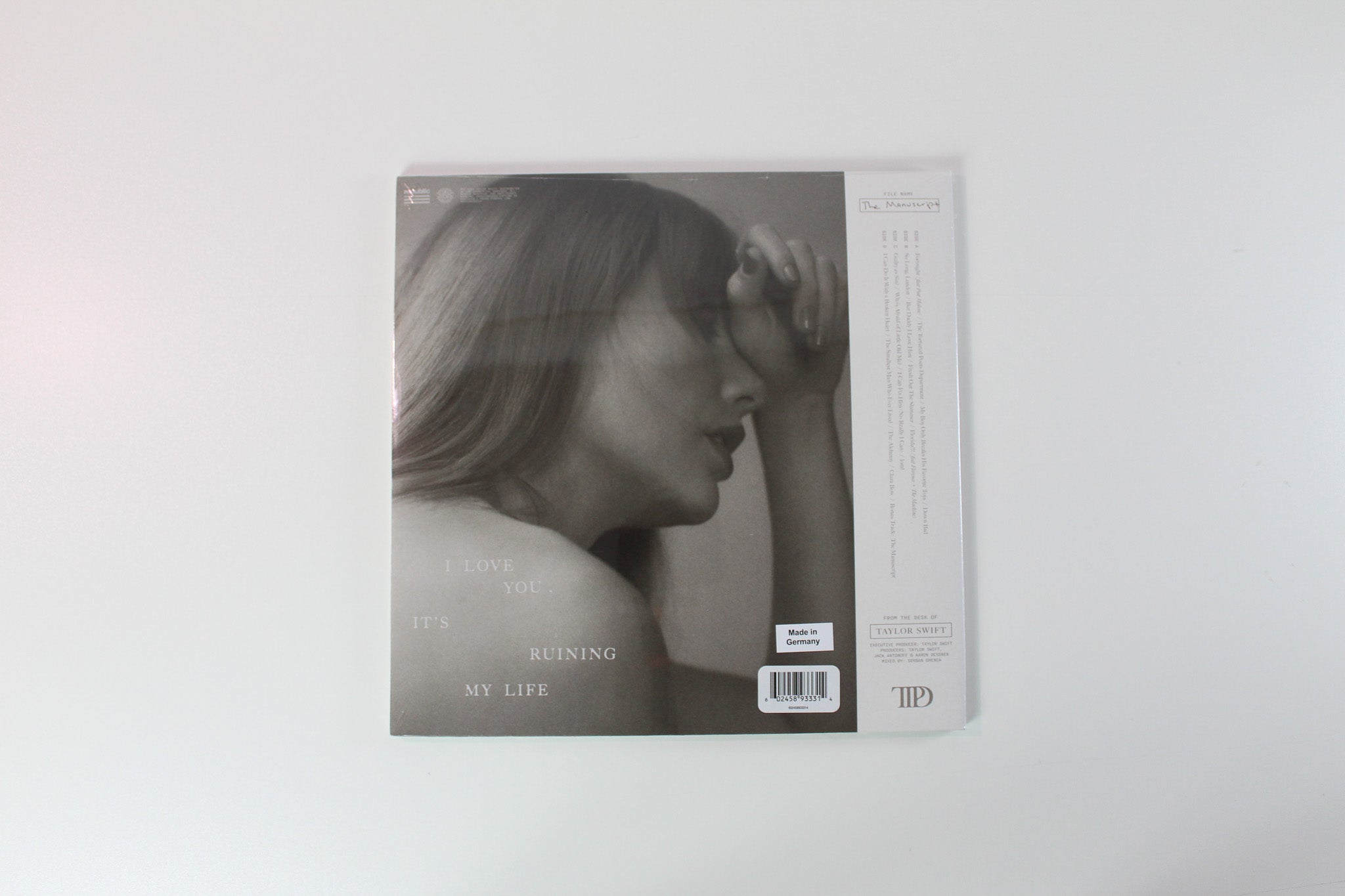 Taylor Swift - The Tortured Poets Department on Republic Ghosted White Vinyl Sealed