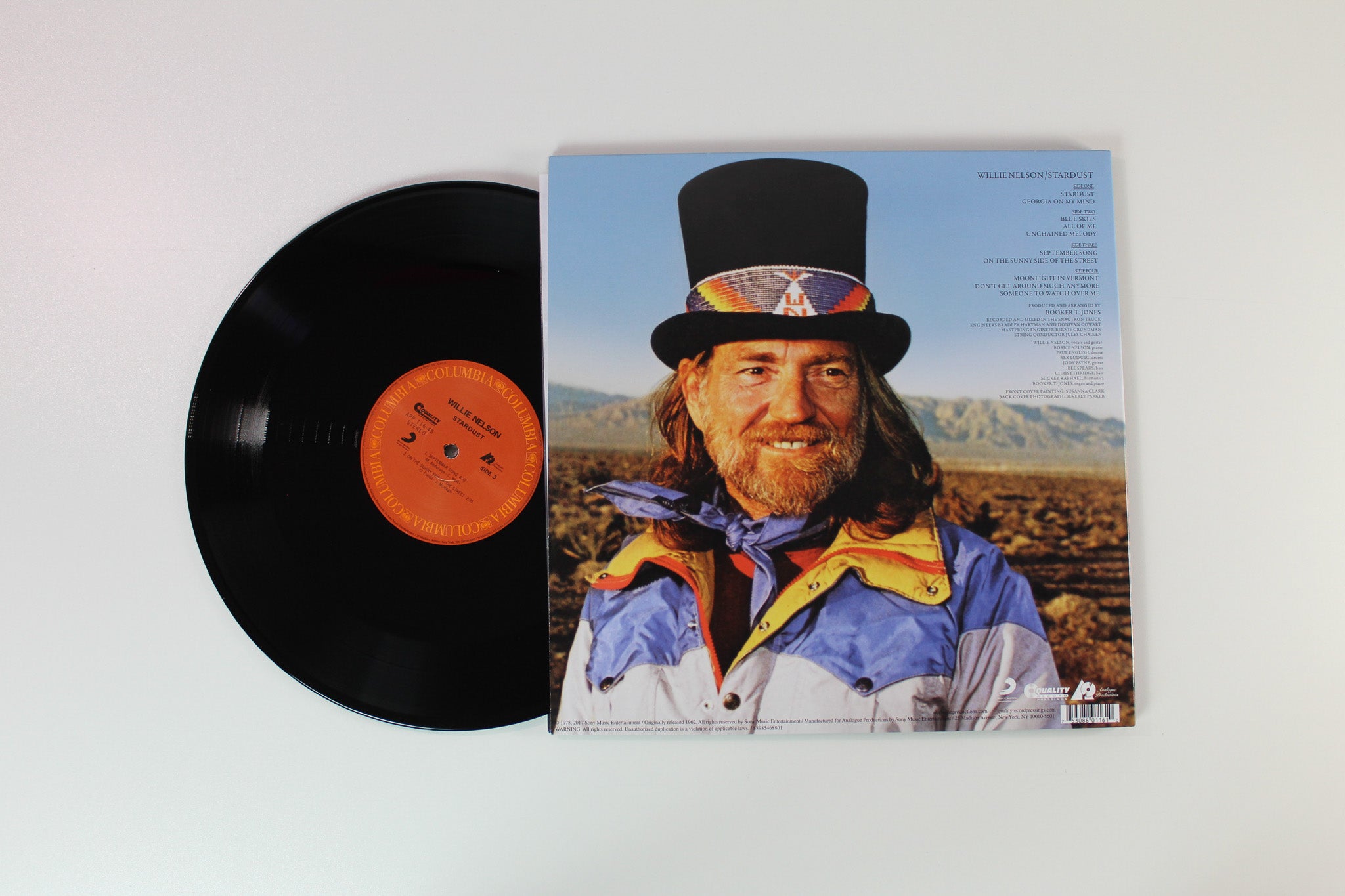 Willie Nelson - Stardust on Columbia Analogue Productions Ltd 45 RPM Reissue