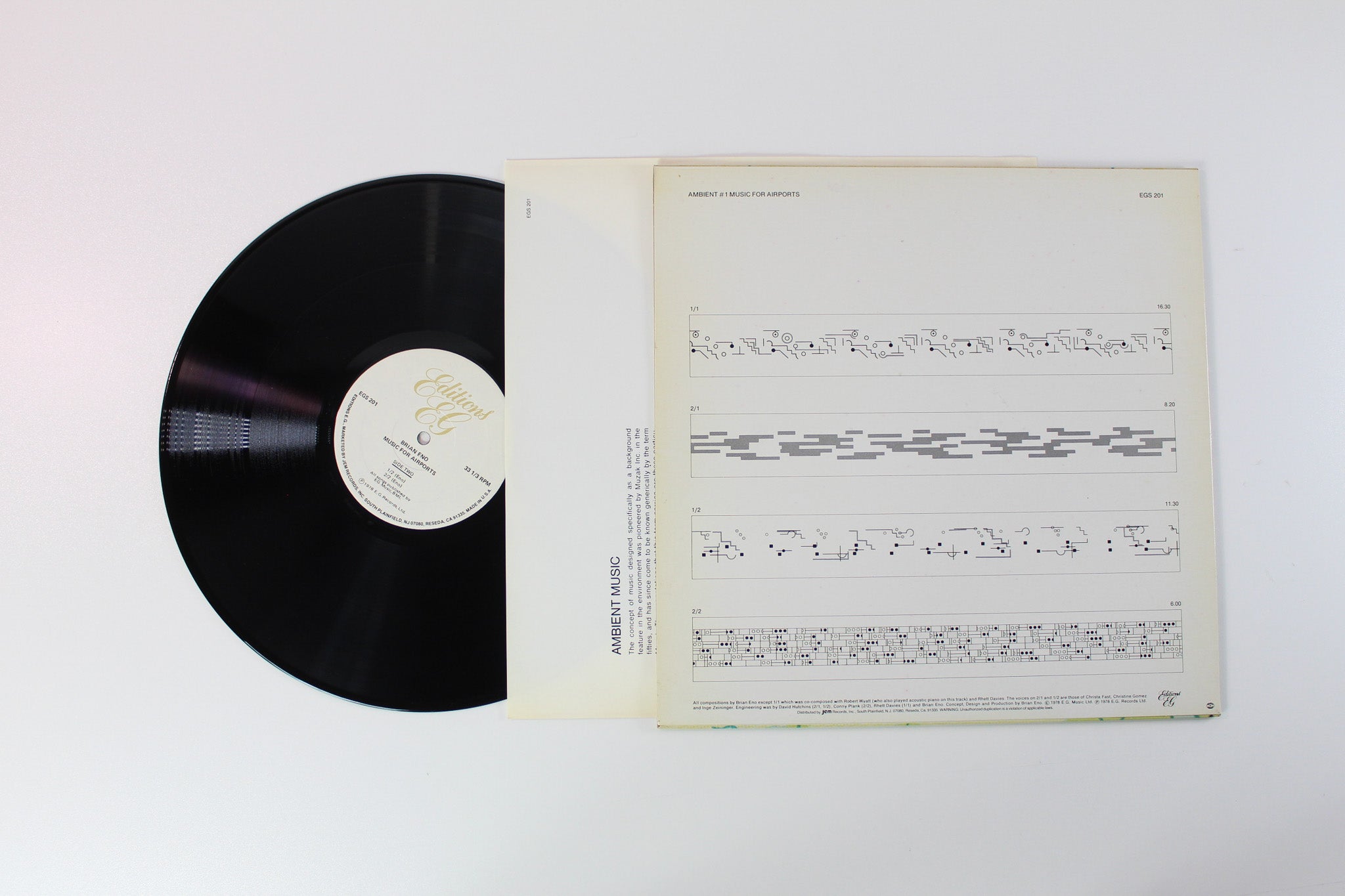 Brian Eno - Ambient 1 (Music For Airports) on Editions EG Reissue