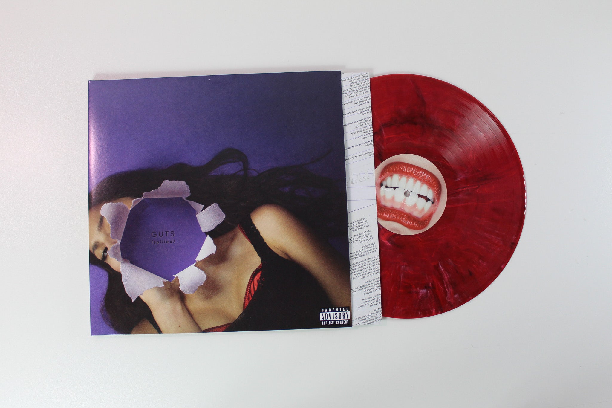 Olivia Rodrigo - Guts (Spilled) on Geffen RSD BF 2024 Ltd Red / Purple Marbled Reissue