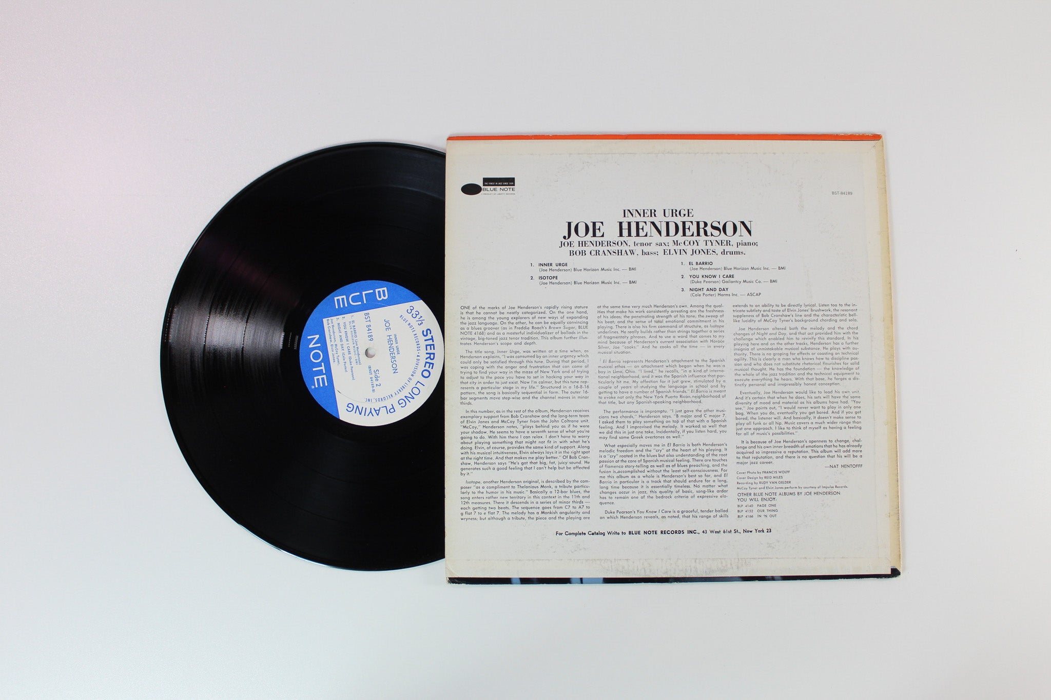 Joe Henderson - Inner Urge on Blue Note Stereo Liberty Reissue