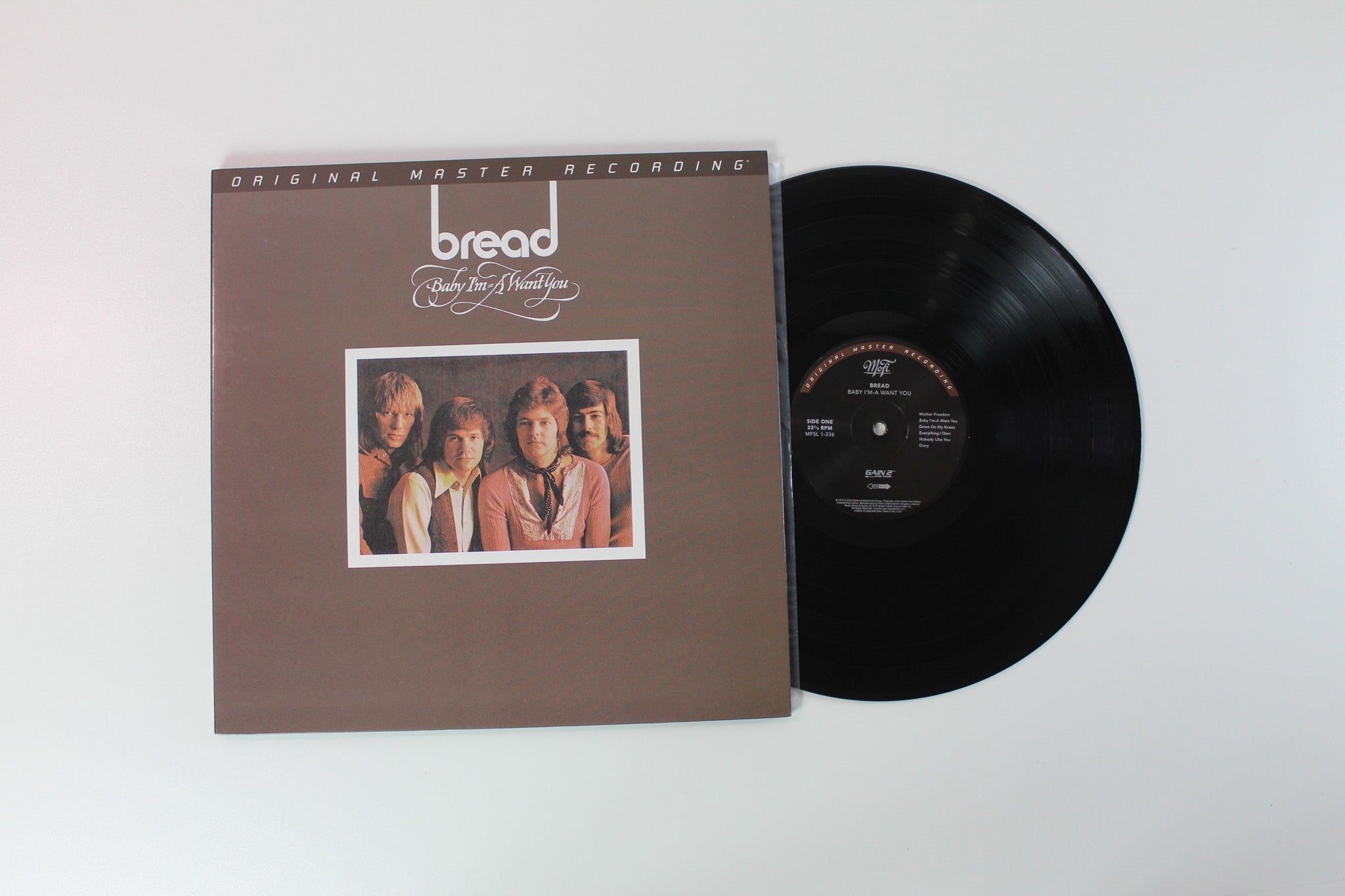 Bread - Baby I'm-A Want You on Mobile Fidelity Sound Lab Ltd Numbered Reissue