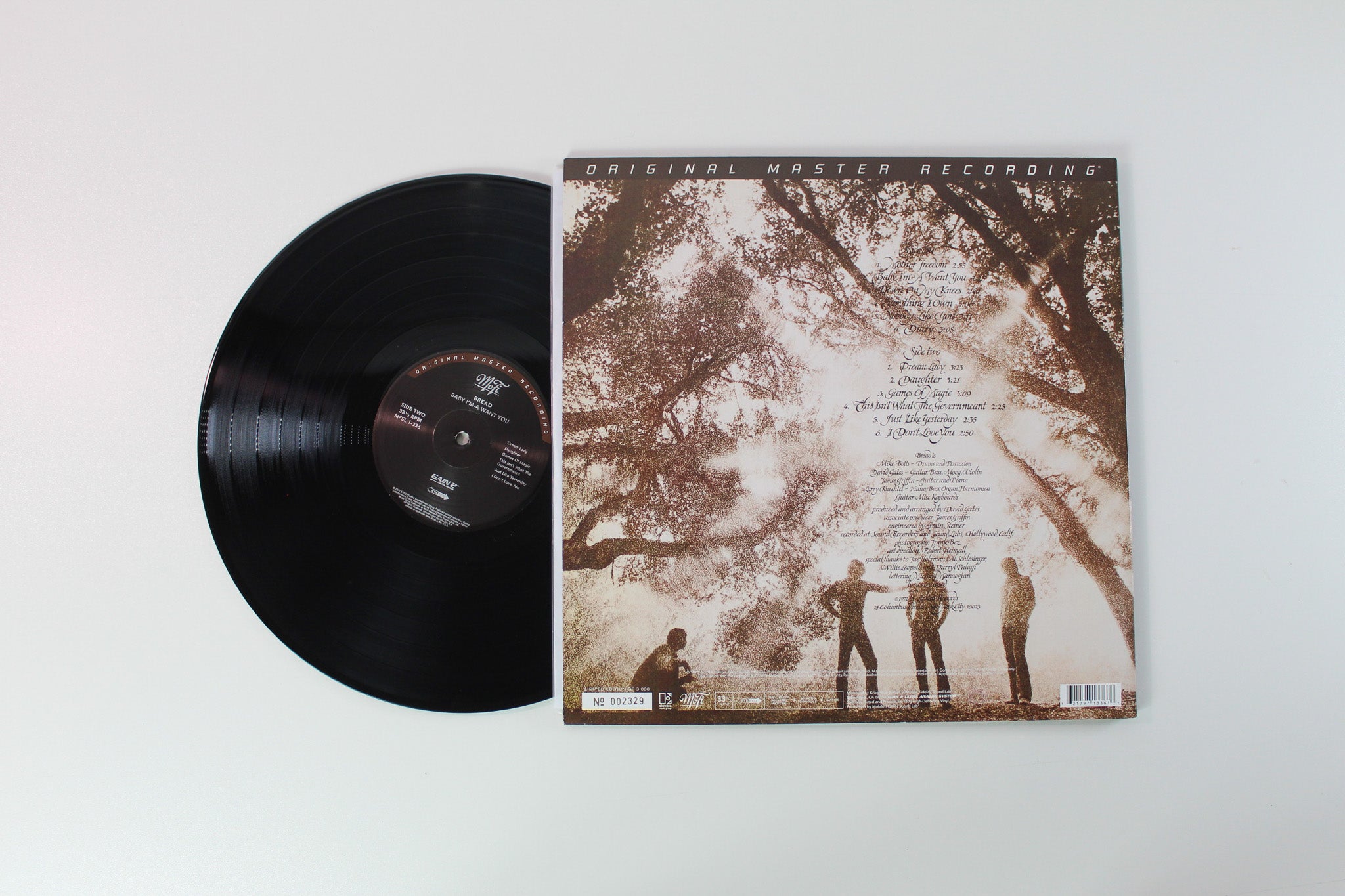 Bread - Baby I'm-A Want You on Mobile Fidelity Sound Lab Ltd Numbered Reissue