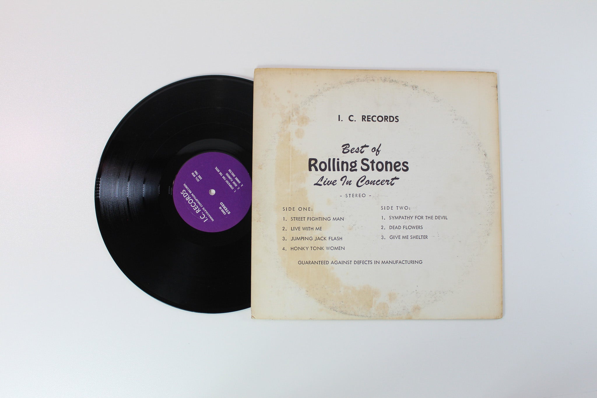 The Rolling Stones - Best Of The Rolling Stones Live In Concert Unofficial Pressing