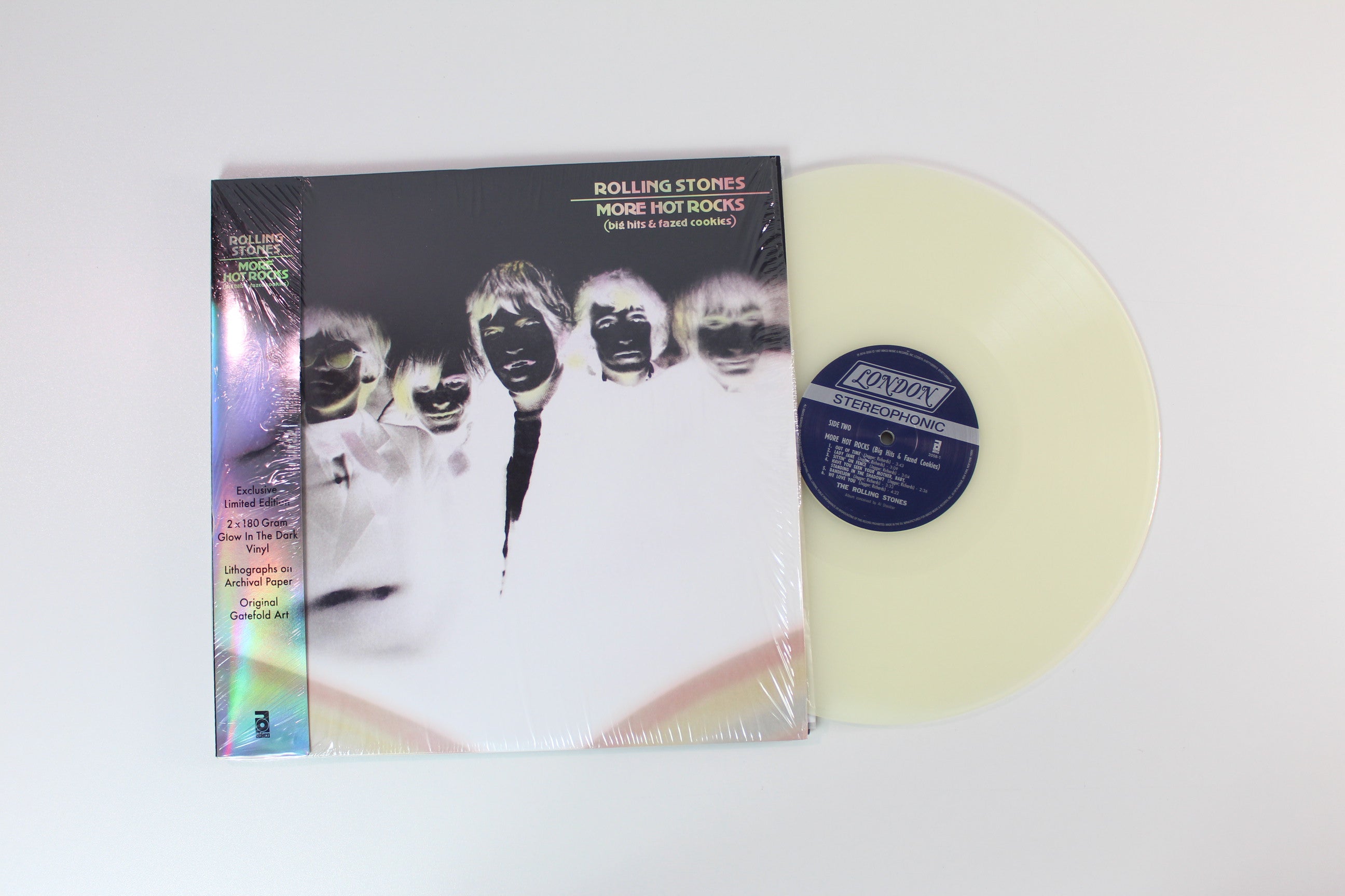 The Rolling Stones - More Hot Rocks (Big Hits & Fazed Cookies) on ABKCO RSD 2022 Glow In The Dark Vinyl Reissue