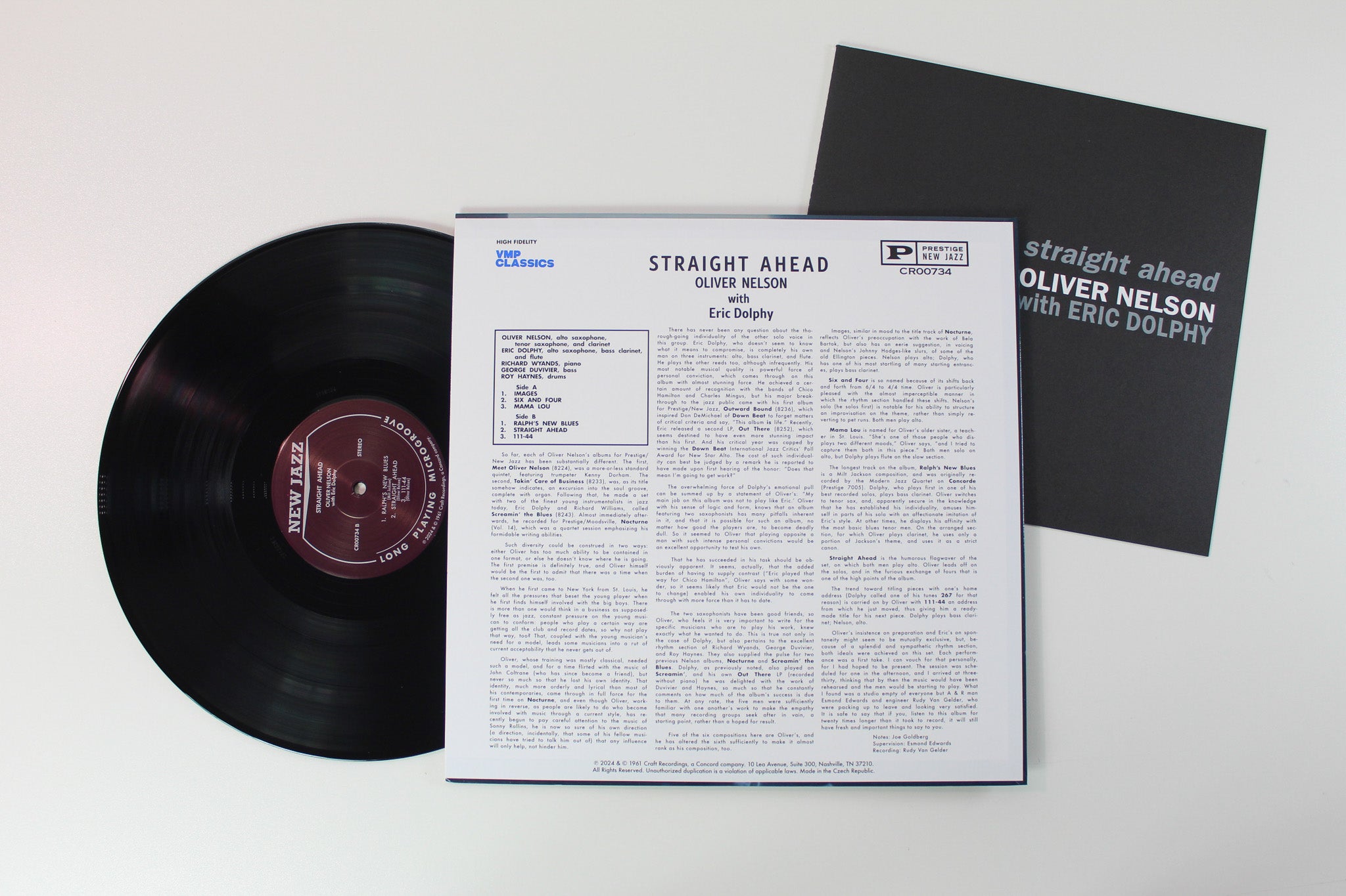 Oliver Nelson - Straight Ahead on New Jazz Vinyl Me Please Reissue