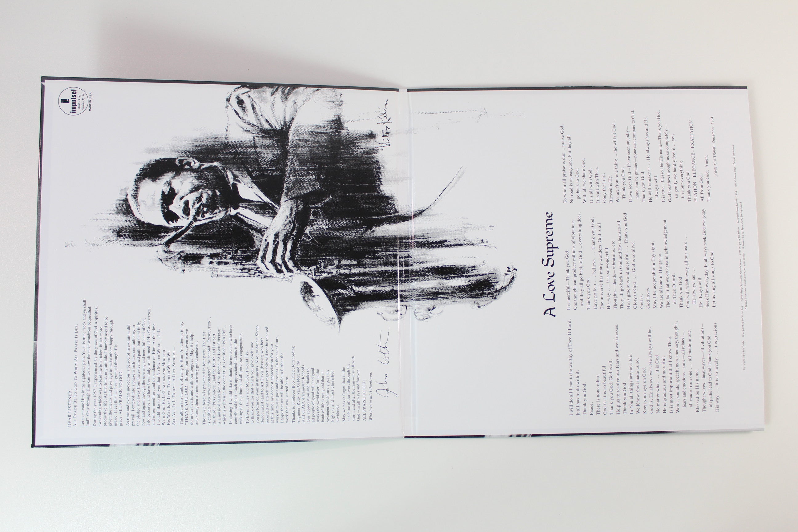 John Coltrane - A Love Supreme on Impulse Verve Acoustic Sound Series Reissue