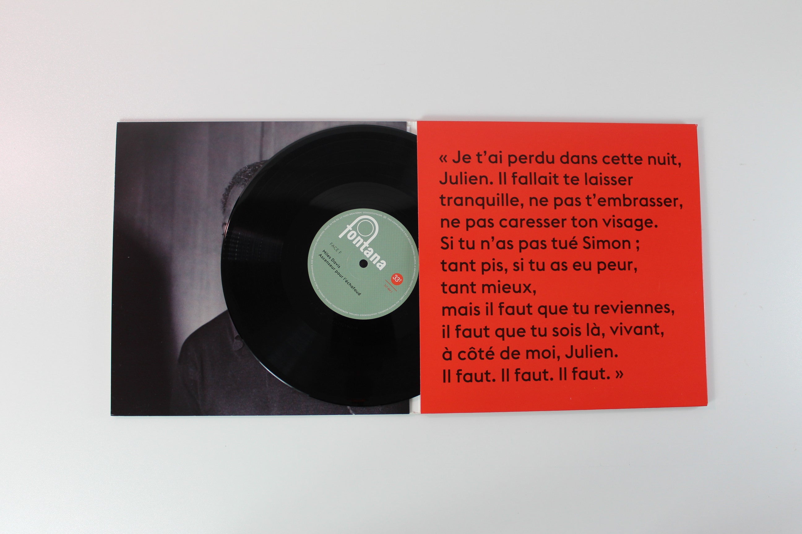 Miles Davis - Ascenseur Pour L'échafaud on Fontana 3 X 10" Reissue