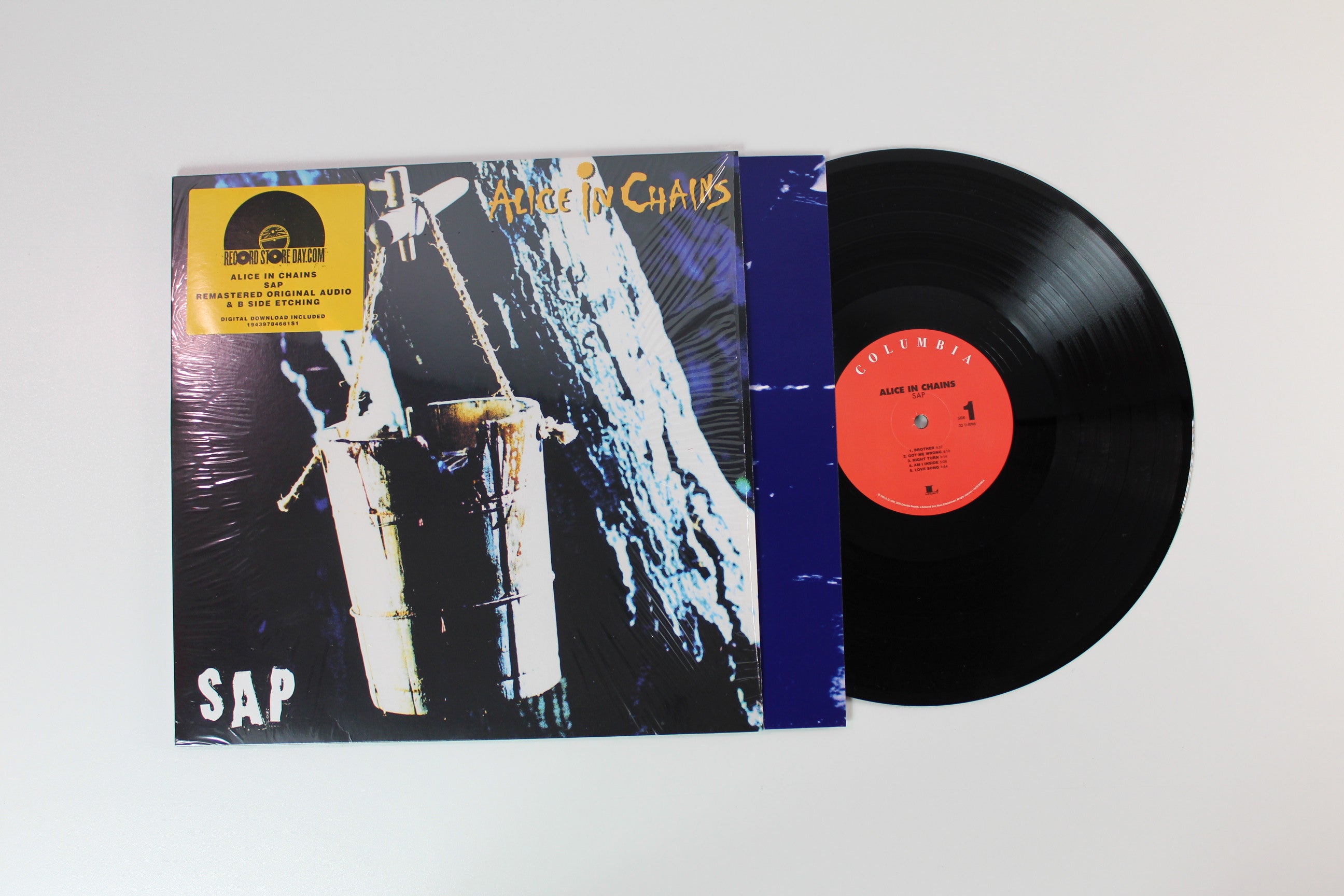 Alice In Chains - Sap on Columbia Legacy RSD BF 2020 Single Sided Etched Reissue